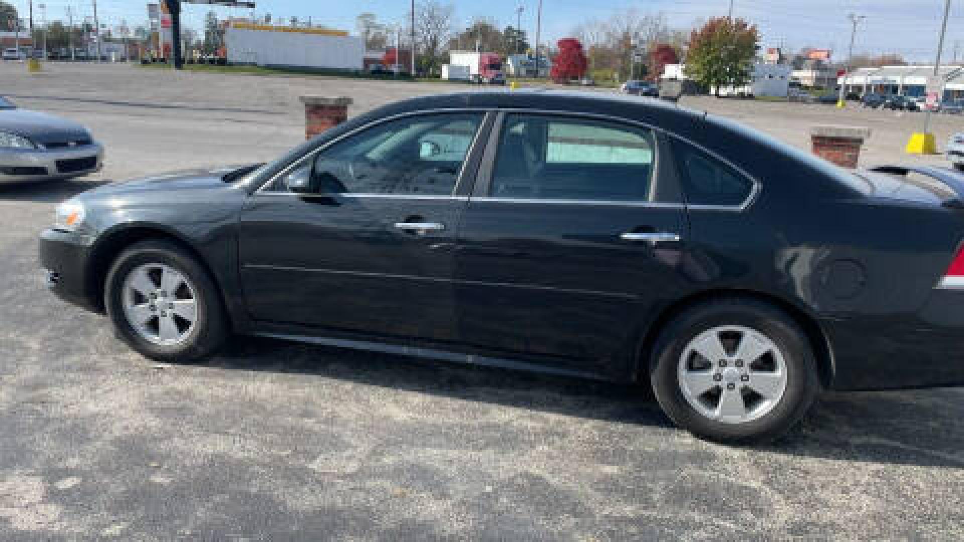 2012 BLACK /BLACK Chevrolet Impala LTZ (2G1WC5E34C1) with an V6, 3.6L; FFV; DOHC engine, AUTO transmission, located at 2710A Westlane Rd., Indianapolis, IN, 46268, (317) 291-2000, 39.885670, -86.208160 - Photo#1