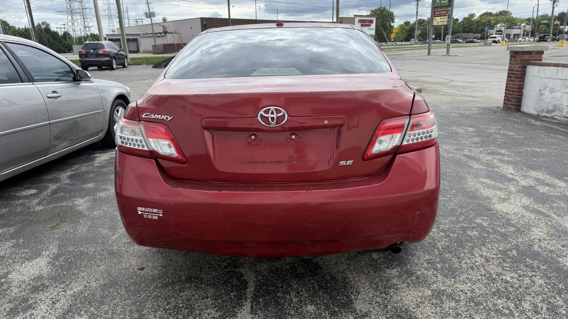 2011 Maroon /GRAY Toyota Camry Base 6-Spd AT (4T4BF3EK1BR) with an 2.5L L4 DOHC 16V engine, 6-Speed Automatic transmission, located at 2710A Westlane Rd., Indianapolis, IN, 46268, (317) 291-2000, 39.885670, -86.208160 - Photo#3