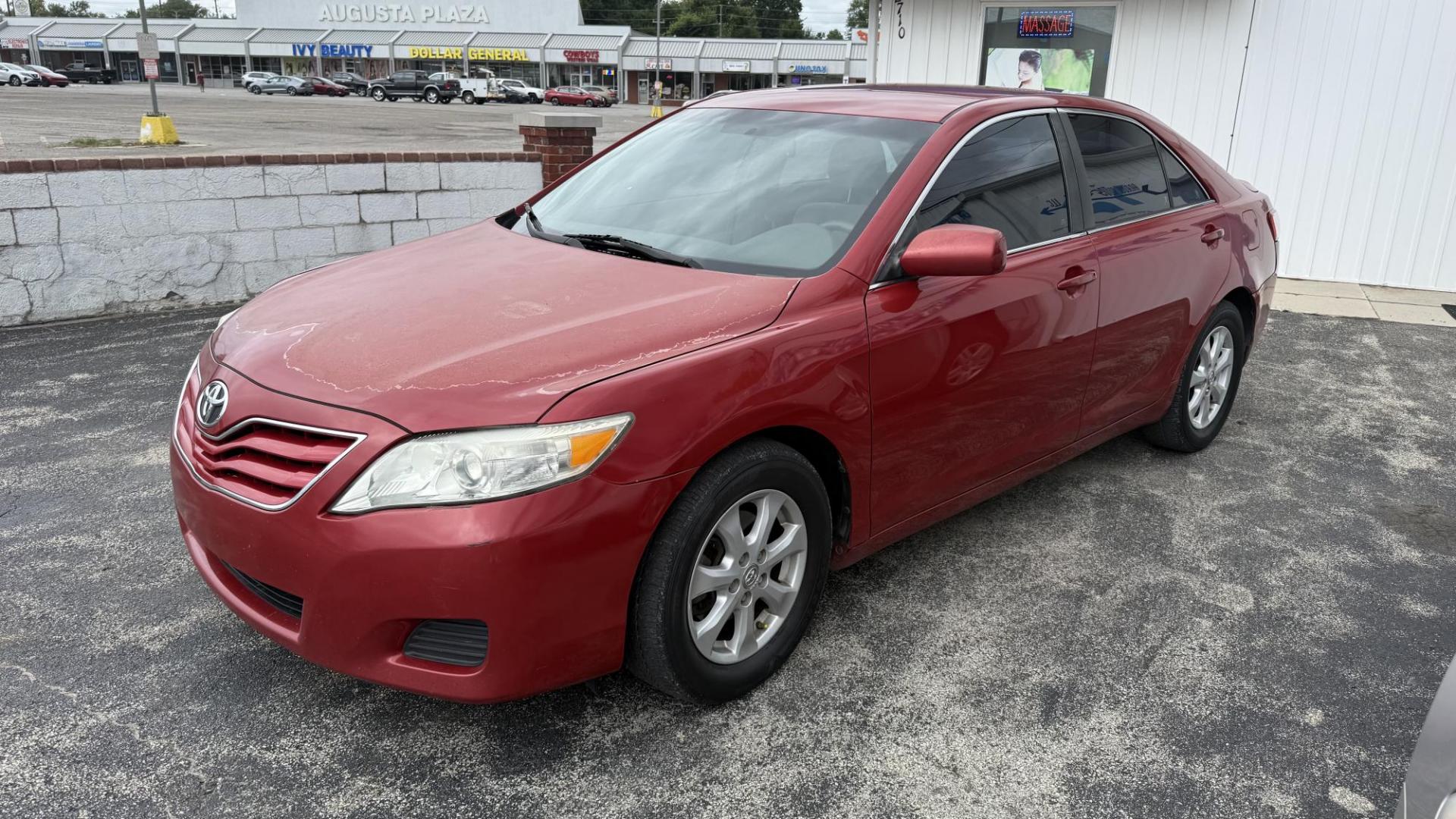 2011 Maroon /GRAY Toyota Camry Base 6-Spd AT (4T4BF3EK1BR) with an 2.5L L4 DOHC 16V engine, 6-Speed Automatic transmission, located at 2710A Westlane Rd., Indianapolis, IN, 46268, (317) 291-2000, 39.885670, -86.208160 - Photo#1