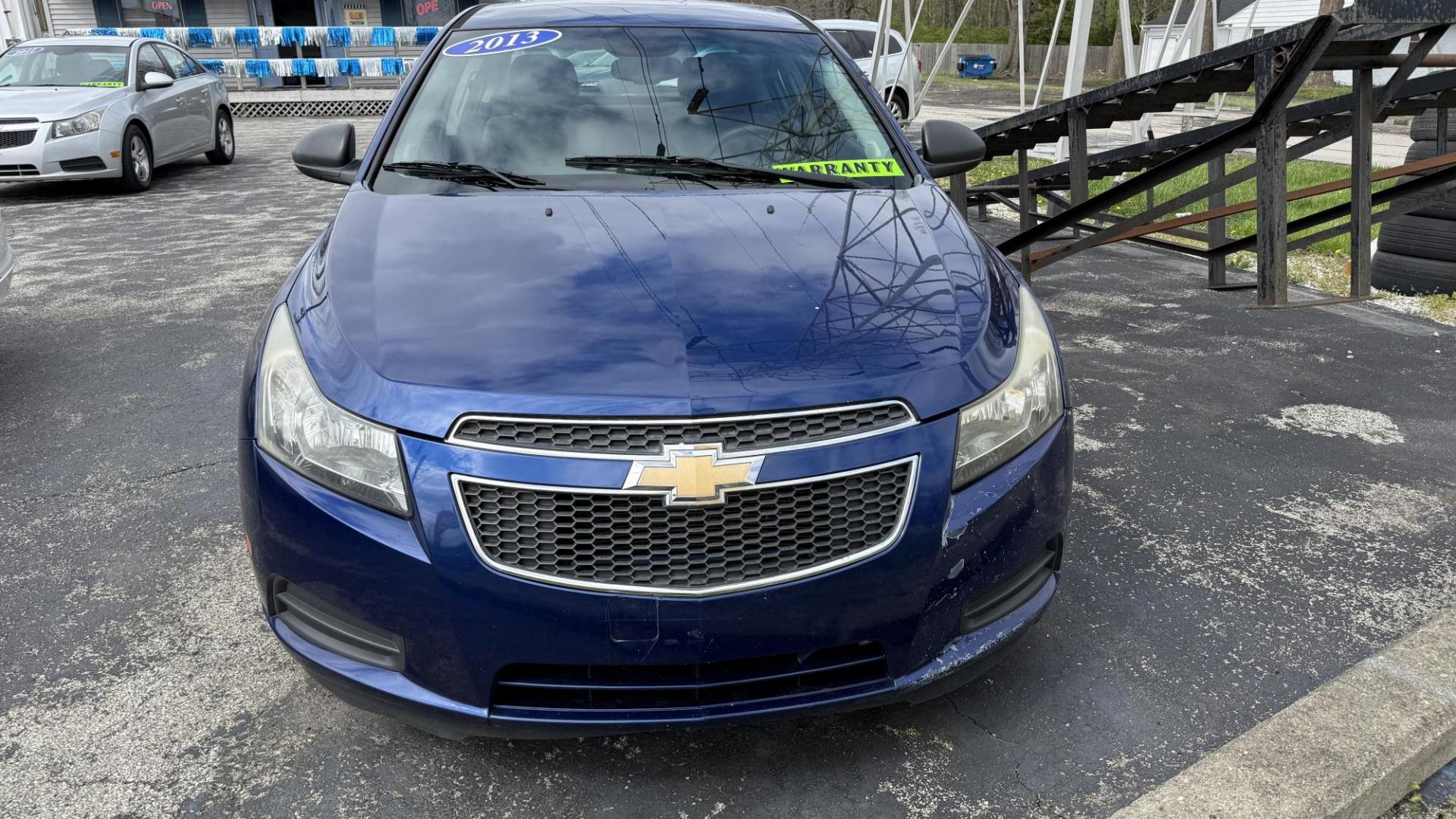 2013 Blue /BEIGE Chevrolet Cruze LS (1G1PA5SH5D7) with an 1.8 LITER engine, 6-Speed Automatic transmission, located at 2710A Westlane Rd., Indianapolis, IN, 46268, (317) 291-2000, 39.885670, -86.208160 - Photo#2