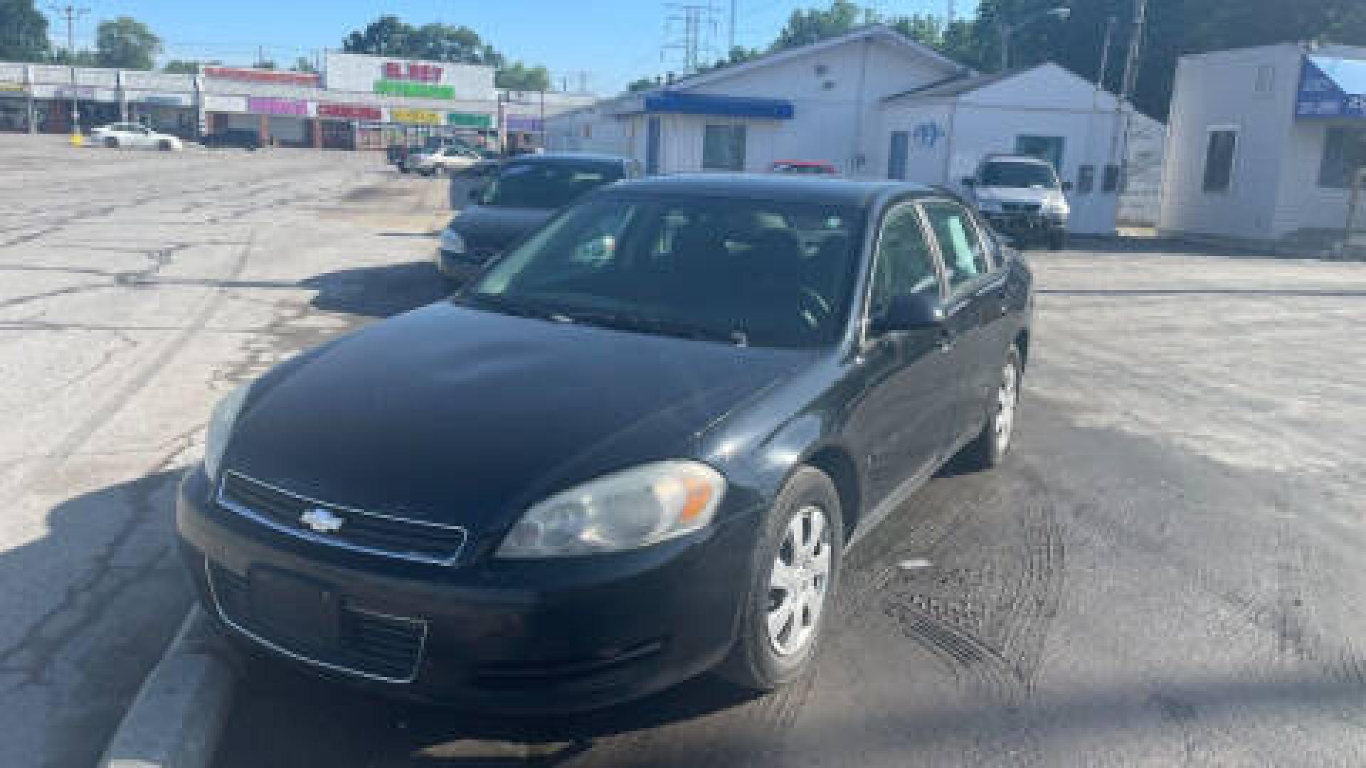 2007 BLACK /GRAY Chevrolet Impala LS (2G1WB58K279) with an 3.5L V6 OHV 16V FFV engine, 4-Speed Automatic Overdrive transmission, located at 2710A Westlane Rd., Indianapolis, IN, 46268, (317) 291-2000, 39.885670, -86.208160 - Photo#0