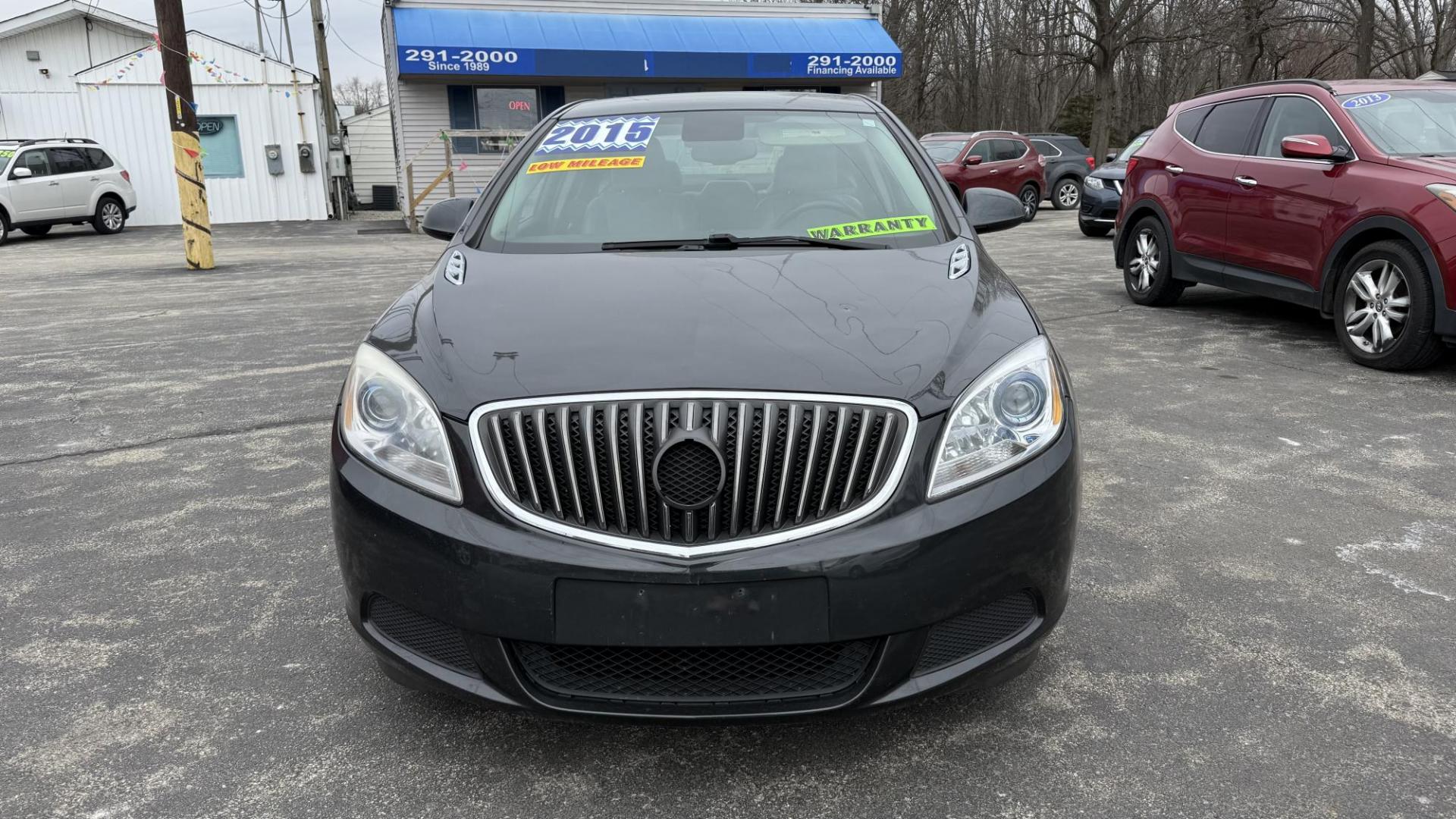 2015 DARK GRAY /TAN Buick Verano Base (1G4PP5SK4F4) with an 2.4L L4 DOHC 16V FFV engine, 6-Speed Automatic transmission, located at 2710A Westlane Rd., Indianapolis, IN, 46268, (317) 291-2000, 39.885670, -86.208160 - Photo#2