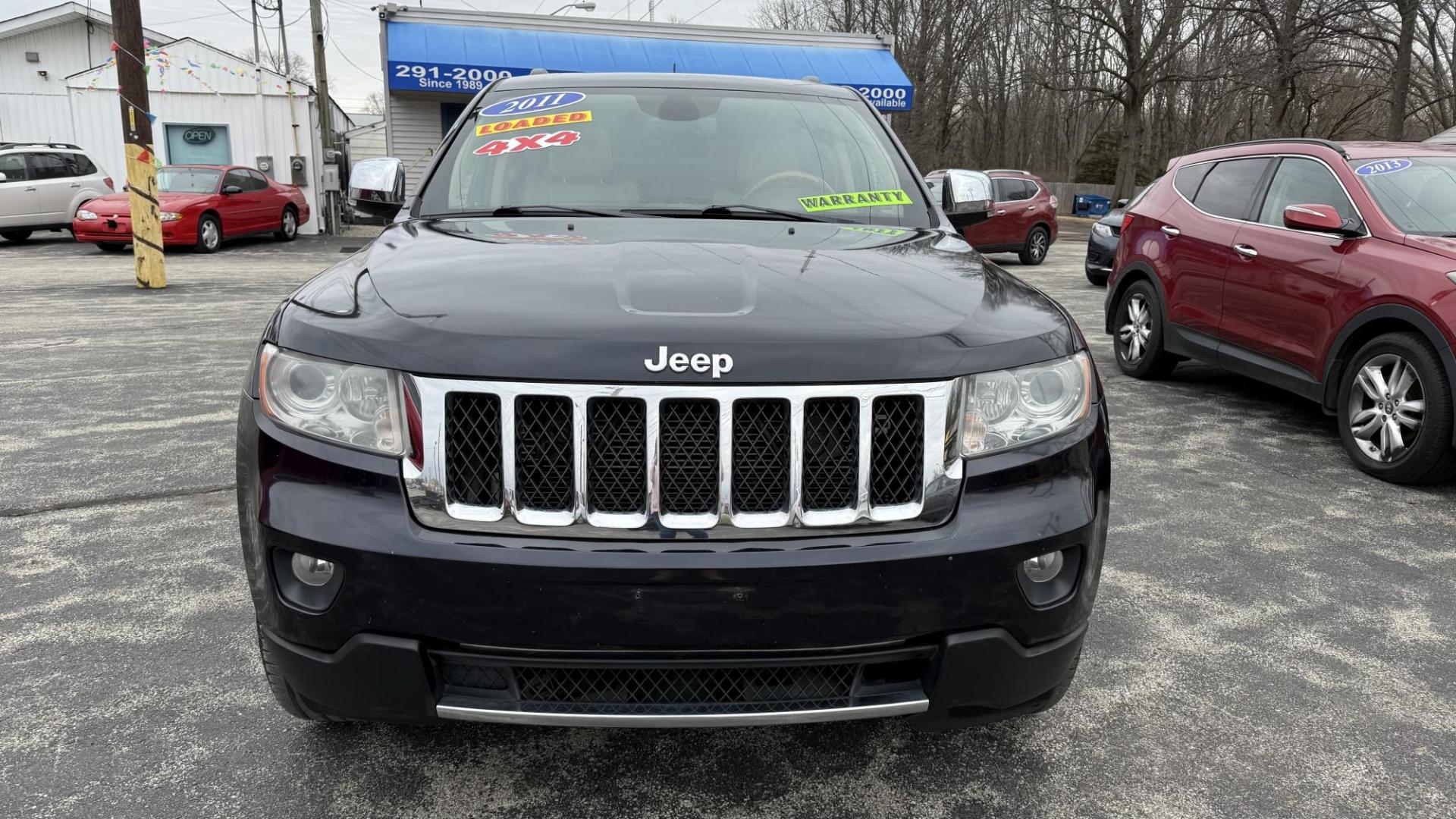 2011 DARK BLUE /BEIGE Jeep Grand Cherokee Overland 4WD (1J4RR6GG0BC) with an 3.6L V6 DOHC 24V engine, 5-Speed Automatic transmission, located at 2710A Westlane Rd., Indianapolis, IN, 46268, (317) 291-2000, 39.885670, -86.208160 - Photo#2