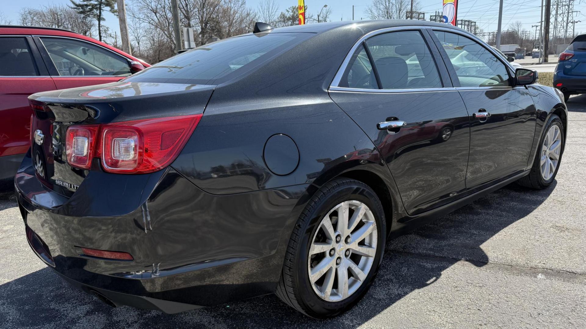 2013 BLACK /BLACK Chevrolet Malibu LTZ (1G11H5SA5DF) with an 2.5L L4 DOHC 16V engine, 6-Speed Automatic transmission, located at 2710A Westlane Rd., Indianapolis, IN, 46268, (317) 291-2000, 39.885670, -86.208160 - Photo#4