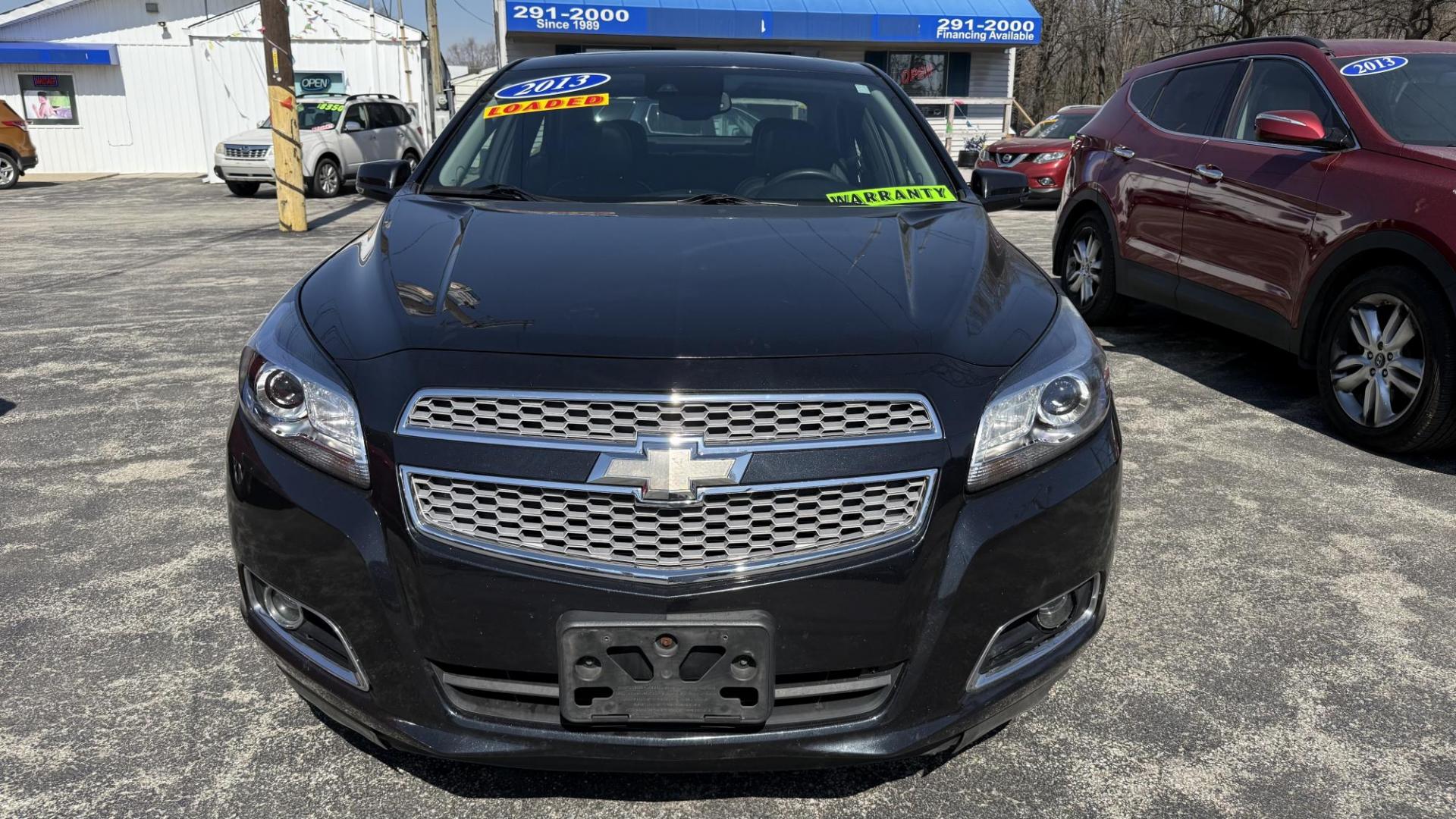 2013 BLACK /BLACK Chevrolet Malibu LTZ (1G11H5SA5DF) with an 2.5L L4 DOHC 16V engine, 6-Speed Automatic transmission, located at 2710A Westlane Rd., Indianapolis, IN, 46268, (317) 291-2000, 39.885670, -86.208160 - Photo#2
