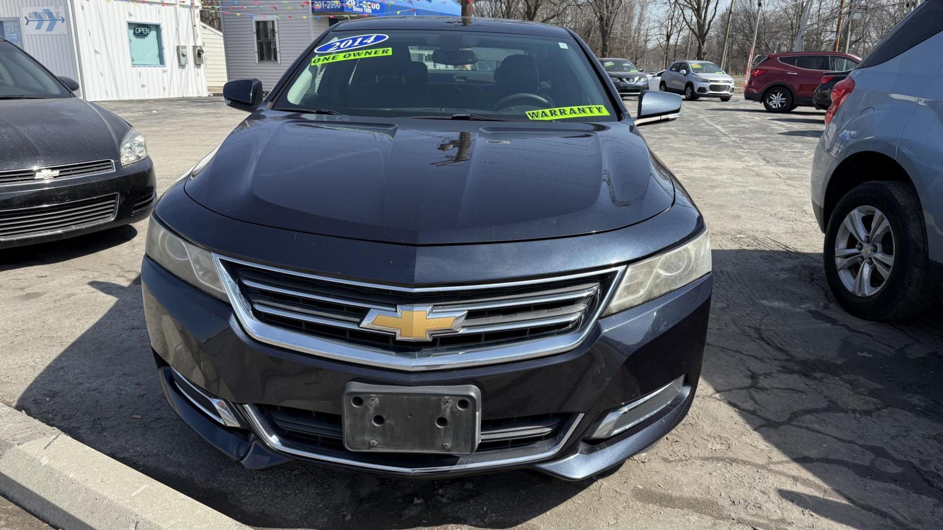 2014 DARK BLUE /BLACK Chevrolet Impala 2LT (2G1125S3XE9) with an 3.6L V6 DOHC 16V FFV engine, 6-Speed Automatic transmission, located at 2710A Westlane Rd., Indianapolis, IN, 46268, (317) 291-2000, 39.885670, -86.208160 - Photo#4