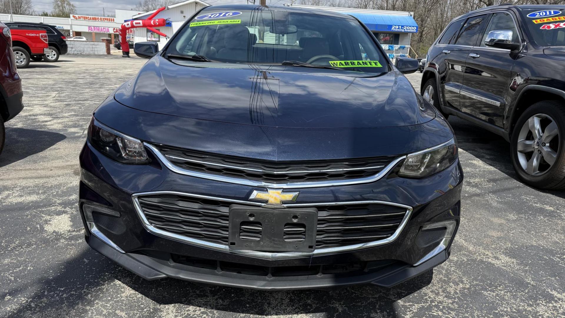 2016 BLUE /GRAY Chevrolet Malibu 1LT (1G1ZE5ST0GF) with an 1.5L L4 DOHC 16V engine, 6A transmission, located at 2710A Westlane Rd., Indianapolis, IN, 46268, (317) 291-2000, 39.885670, -86.208160 - Photo#2