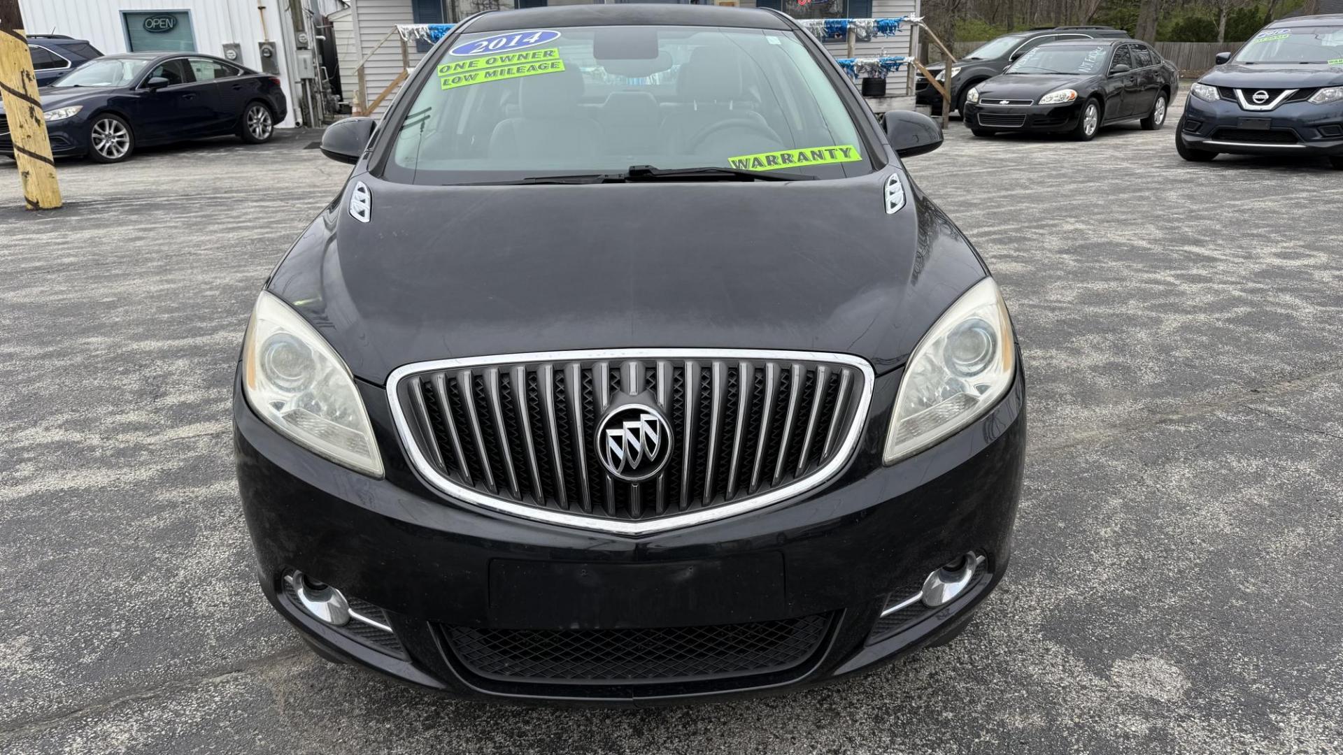 2014 BLACK /BEIGE Buick Verano Base (1G4PP5SK1E4) with an 2.4L L4 DOHC 16V FFV engine, 6-Speed Automatic transmission, located at 2710A Westlane Rd., Indianapolis, IN, 46268, (317) 291-2000, 39.885670, -86.208160 - Photo#2
