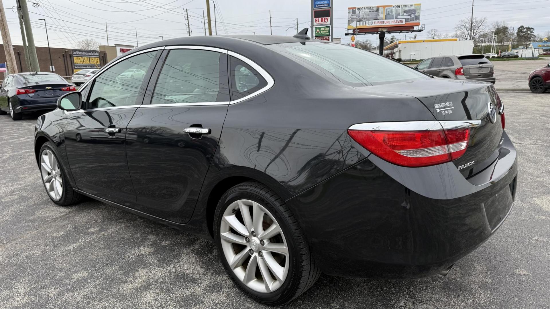 2014 BLACK /BEIGE Buick Verano Base (1G4PP5SK1E4) with an 2.4L L4 DOHC 16V FFV engine, 6-Speed Automatic transmission, located at 2710A Westlane Rd., Indianapolis, IN, 46268, (317) 291-2000, 39.885670, -86.208160 - Photo#6