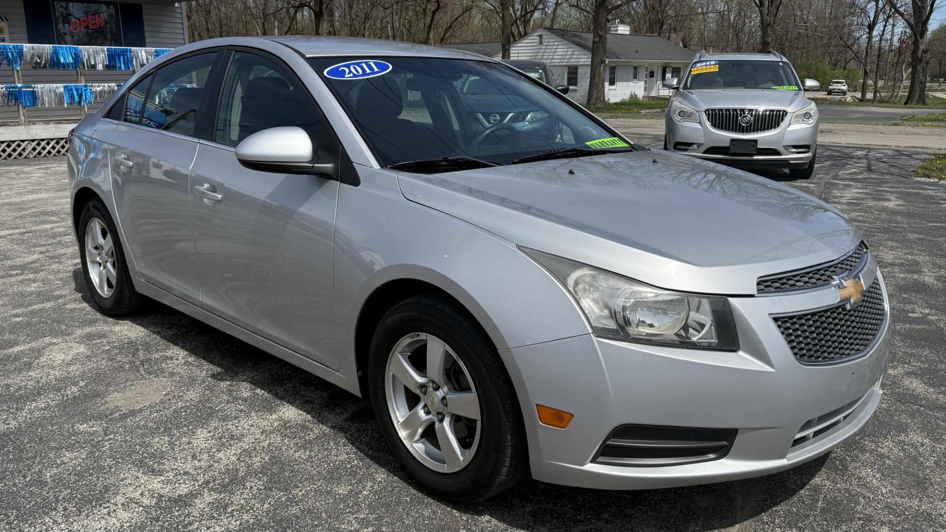 2011 Silver /BLACK Chevrolet Cruze 1FL (1G1PE5S95B7) with an 1.4L L4 DOHC 16V TURBO engine, 6-Speed Automatic transmission, located at 2710A Westlane Rd., Indianapolis, IN, 46268, (317) 291-2000, 39.885670, -86.208160 - Photo#0