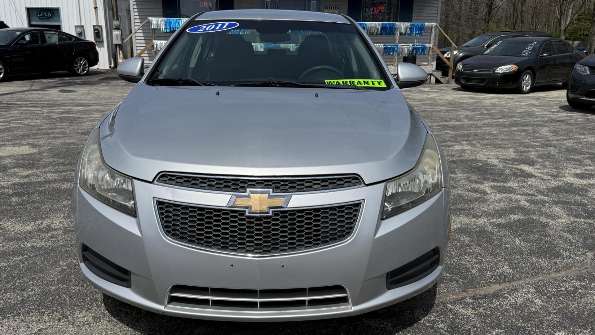 2011 Silver /BLACK Chevrolet Cruze 1FL (1G1PE5S95B7) with an 1.4L L4 DOHC 16V TURBO engine, 6-Speed Automatic transmission, located at 2710A Westlane Rd., Indianapolis, IN, 46268, (317) 291-2000, 39.885670, -86.208160 - Photo#2