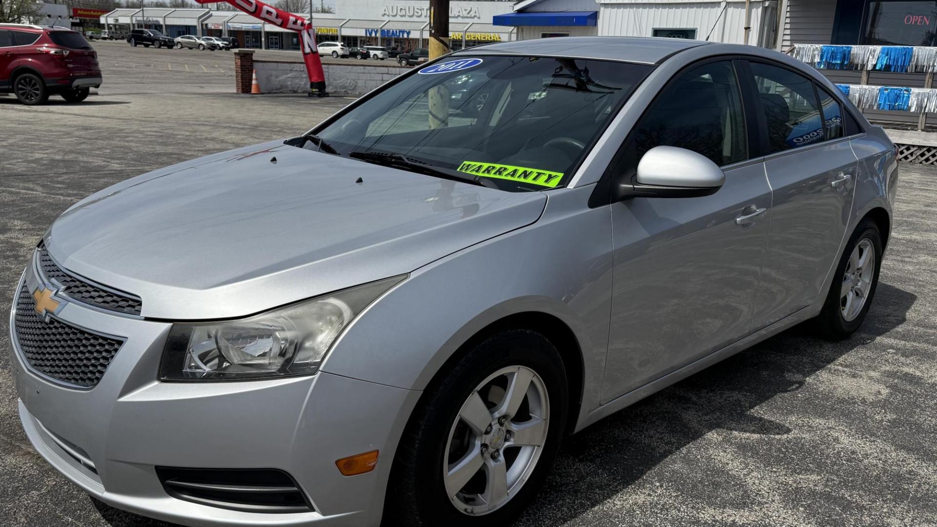2011 Silver /BLACK Chevrolet Cruze 1FL (1G1PE5S95B7) with an 1.4L L4 DOHC 16V TURBO engine, 6-Speed Automatic transmission, located at 2710A Westlane Rd., Indianapolis, IN, 46268, (317) 291-2000, 39.885670, -86.208160 - Photo#1