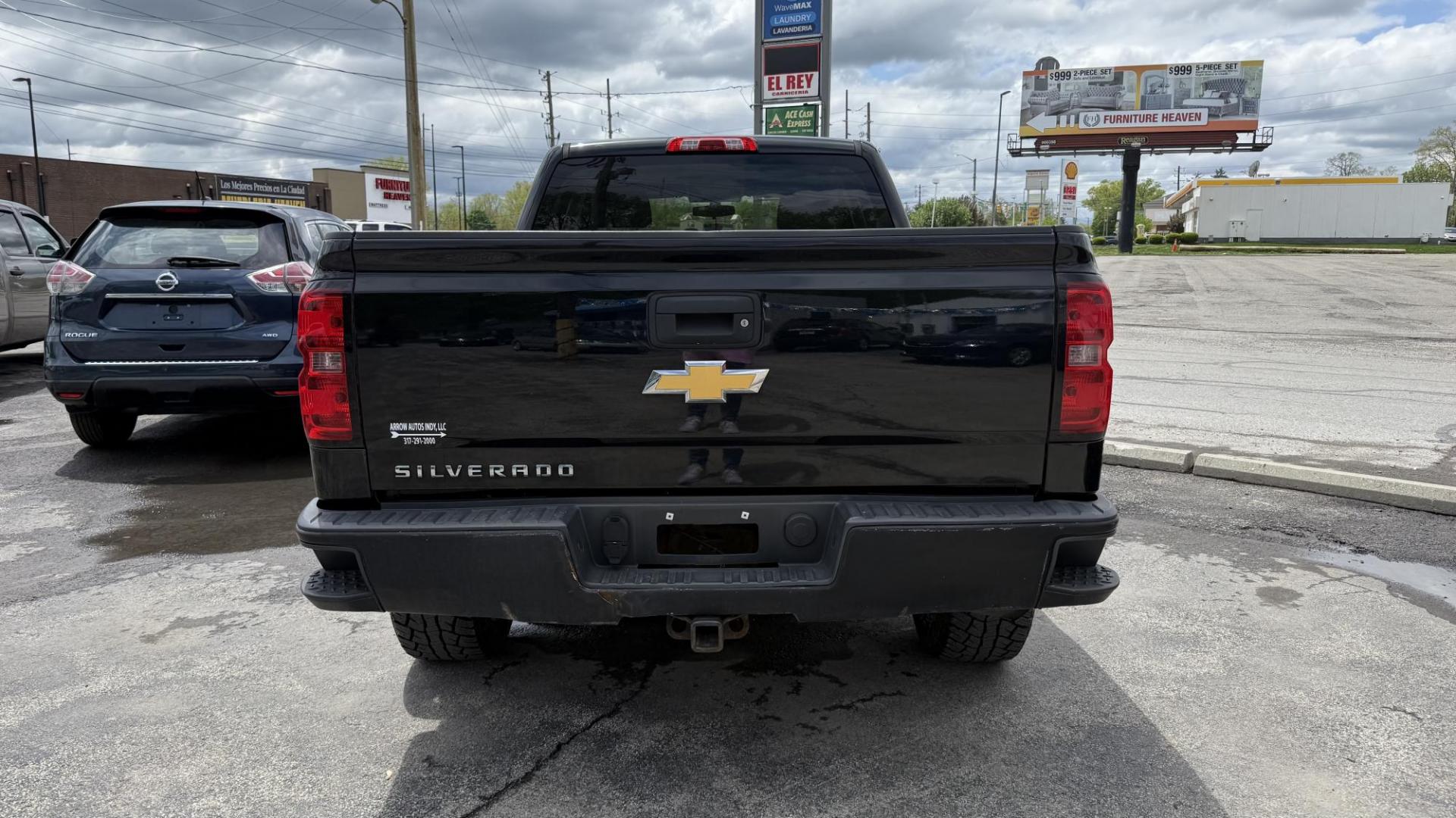2014 BLACK /GRAY Chevrolet Silverado 1500 Work Truck 1WT Double Cab 4WD (1GCVKPEH8EZ) with an 4.3L V6 OHV 12V engine, 6-Speed Automatic transmission, located at 2710A Westlane Rd., Indianapolis, IN, 46268, (317) 291-2000, 39.885670, -86.208160 - Photo#3