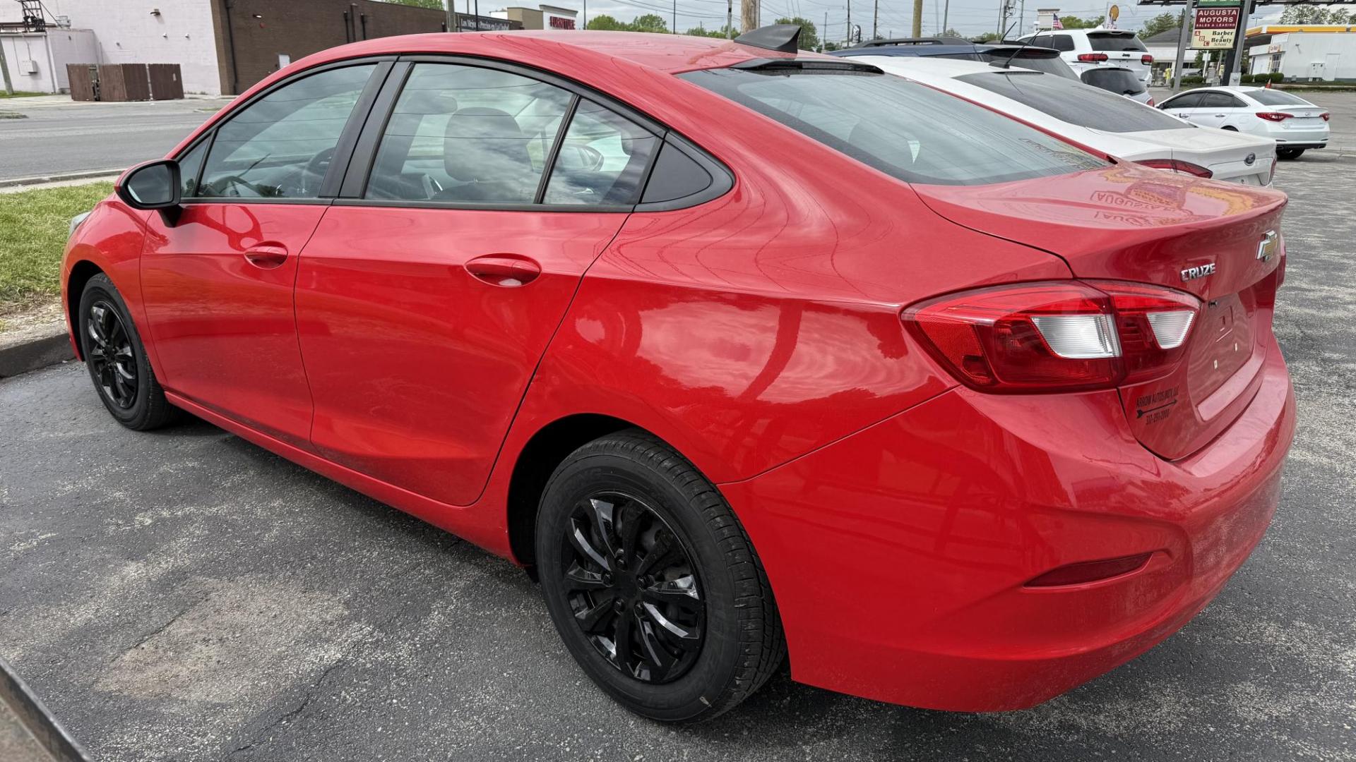 2016 RED /GRAY Chevrolet Cruze LS Auto (1G1BC5SM3G7) with an 1.4L L4 DOHC 16V TURBO engine, 6A transmission, located at 2710A Westlane Rd., Indianapolis, IN, 46268, (317) 291-2000, 39.885670, -86.208160 - Photo#6