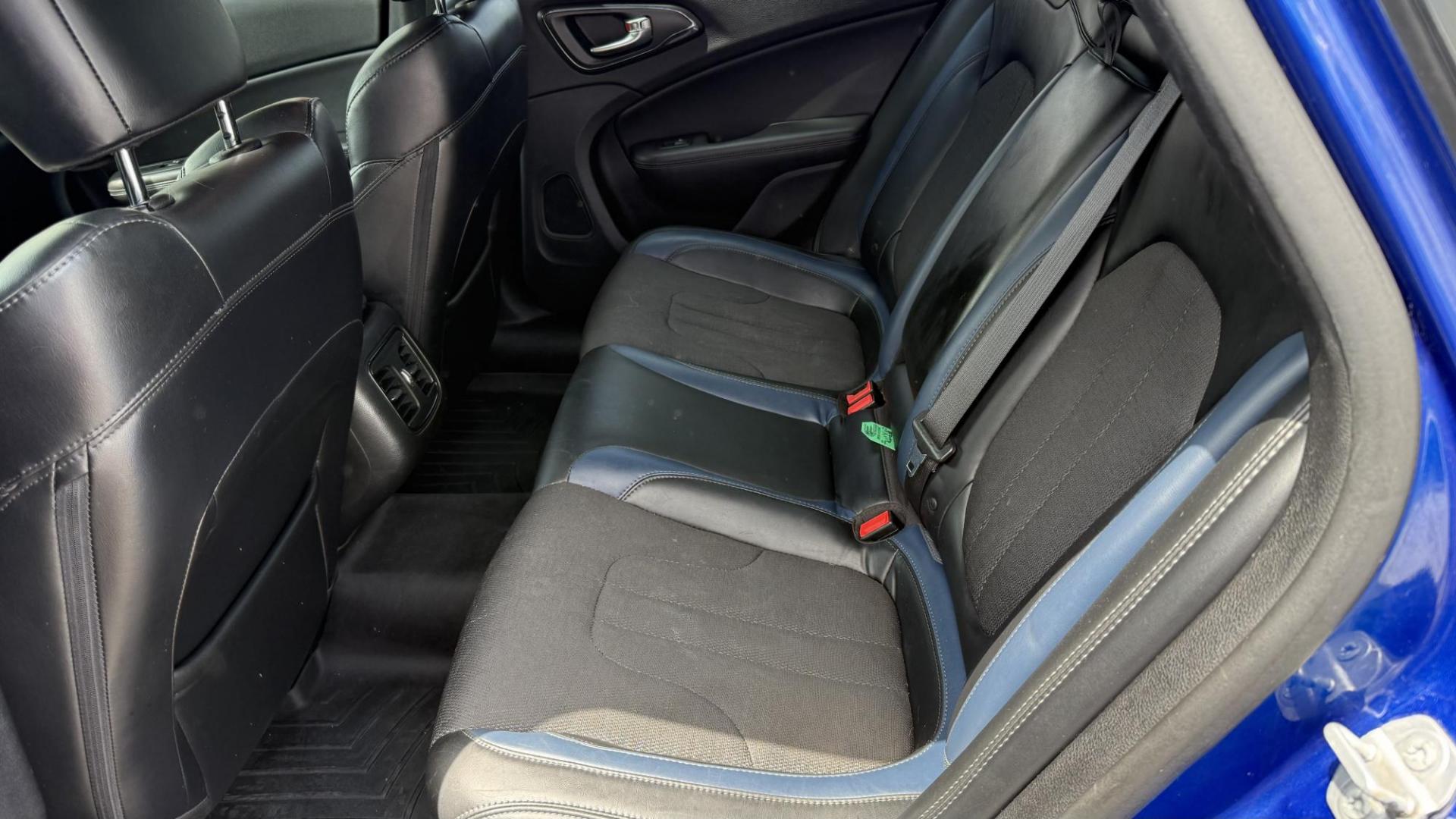 2015 BLUE /BLACK Chrysler 200 S (1C3CCCBG7FN) with an 3.6L V6 DOHC 24V FFV engine, 9-Speed Automatic transmission, located at 2710A Westlane Rd., Indianapolis, IN, 46268, (317) 291-2000, 39.885670, -86.208160 - Photo#7