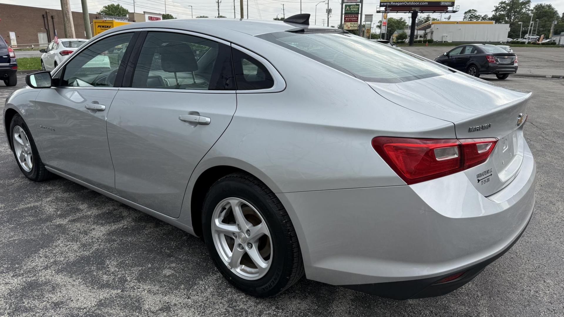 2017 Silver /GRAY Chevrolet Malibu LS (1G1ZB5ST5HF) with an 1.5L L4 DOHC 16V engine, 6A transmission, located at 2710A Westlane Rd., Indianapolis, IN, 46268, (317) 291-2000, 39.885670, -86.208160 - Photo#3