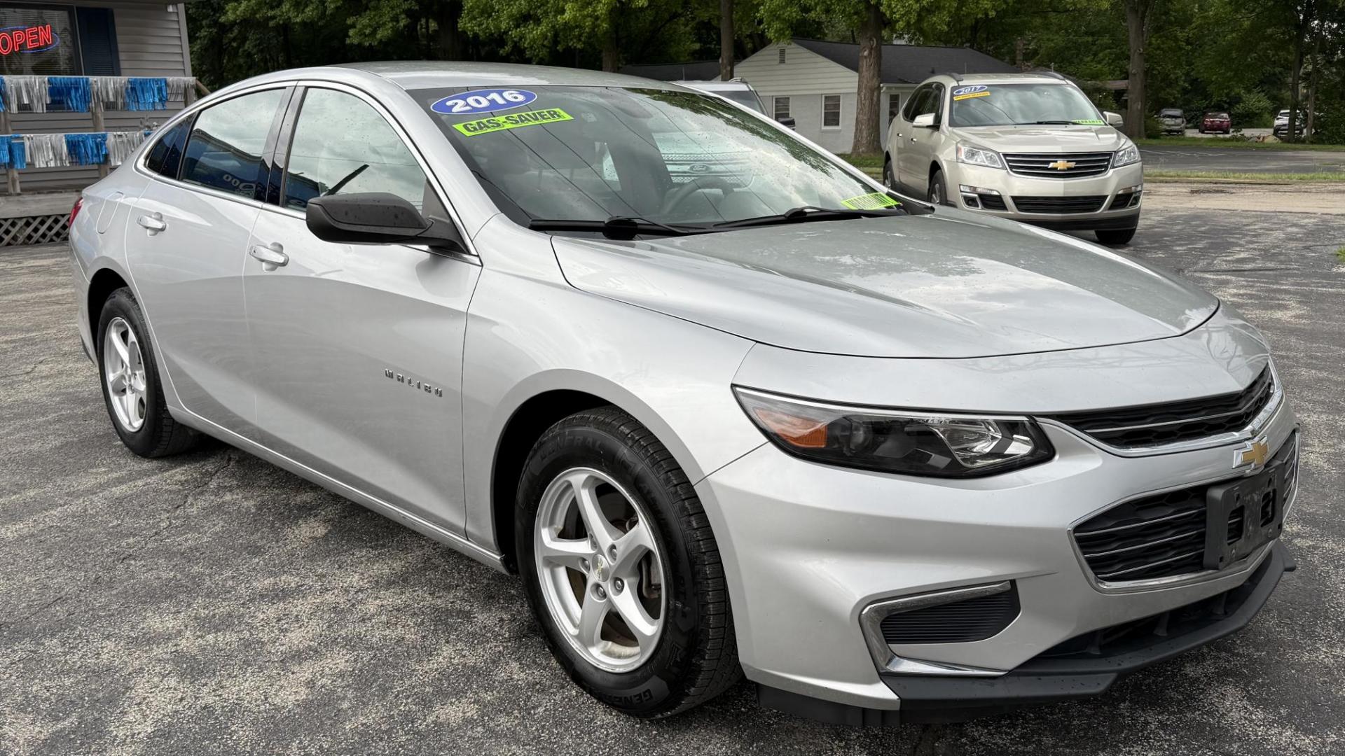 2017 Silver /GRAY Chevrolet Malibu LS (1G1ZB5ST5HF) with an 1.5L L4 DOHC 16V engine, 6A transmission, located at 2710A Westlane Rd., Indianapolis, IN, 46268, (317) 291-2000, 39.885670, -86.208160 - Photo#1