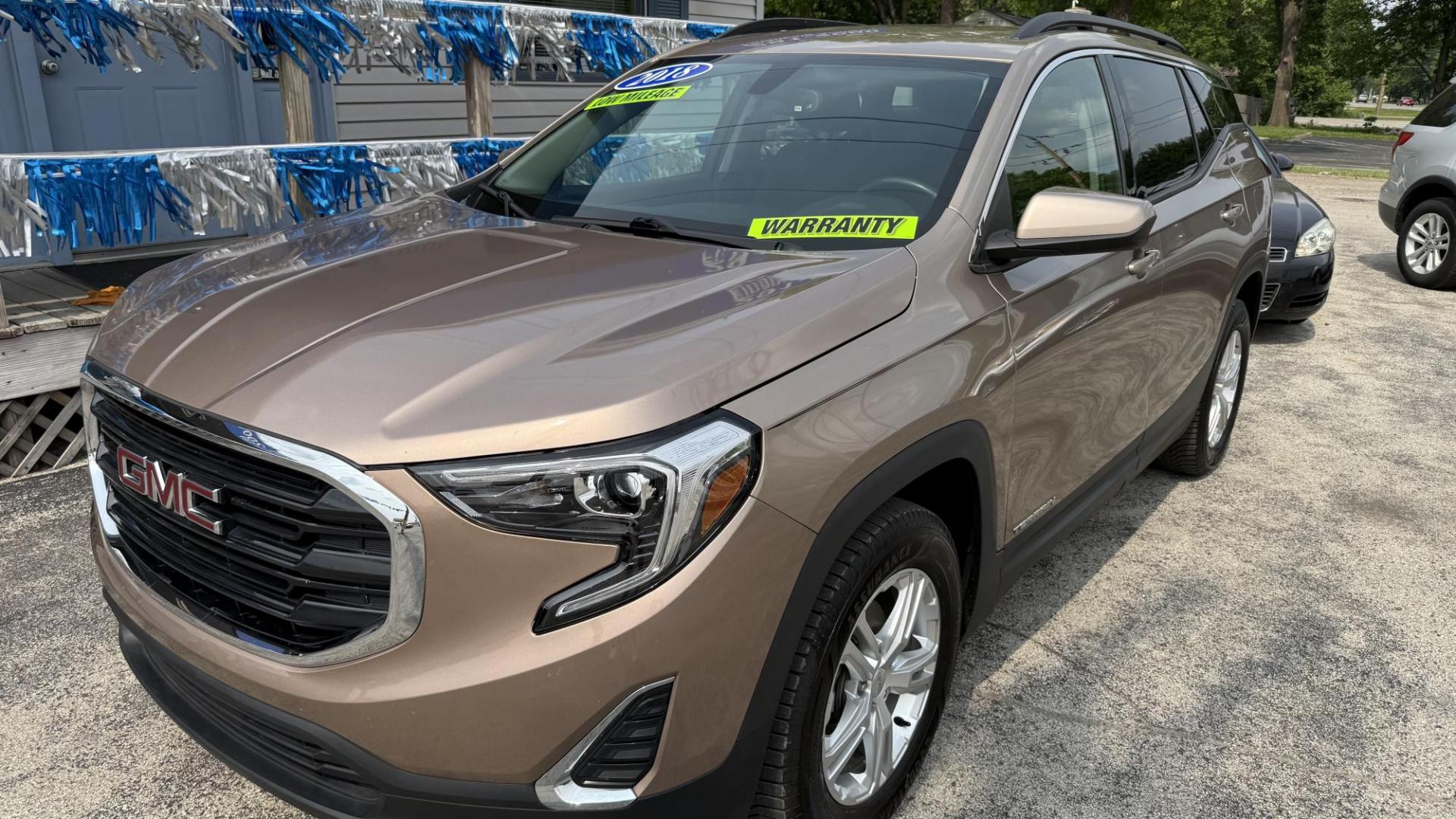 2018 BROWN /BLACK GMC Terrain SLE AWD (3GKALTEV8JL) with an 1.4L L4 DOHC 16V TURBO engine, 6A transmission, located at 2710A Westlane Rd., Indianapolis, IN, 46268, (317) 291-2000, 39.885670, -86.208160 - Photo#2