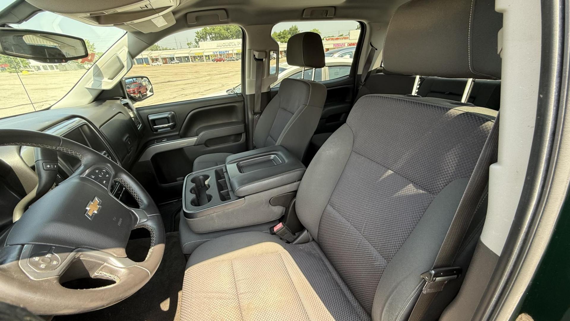 2015 GREEN /GRAY Chevrolet Silverado 1500 LT Crew Cab 4WD Z71 (3GCUKREC5FG) with an 5.3L V8 OHV 16V engine, 6-Speed Automatic transmission, located at 2710A Westlane Rd., Indianapolis, IN, 46268, (317) 291-2000, 39.885670, -86.208160 - Photo#9