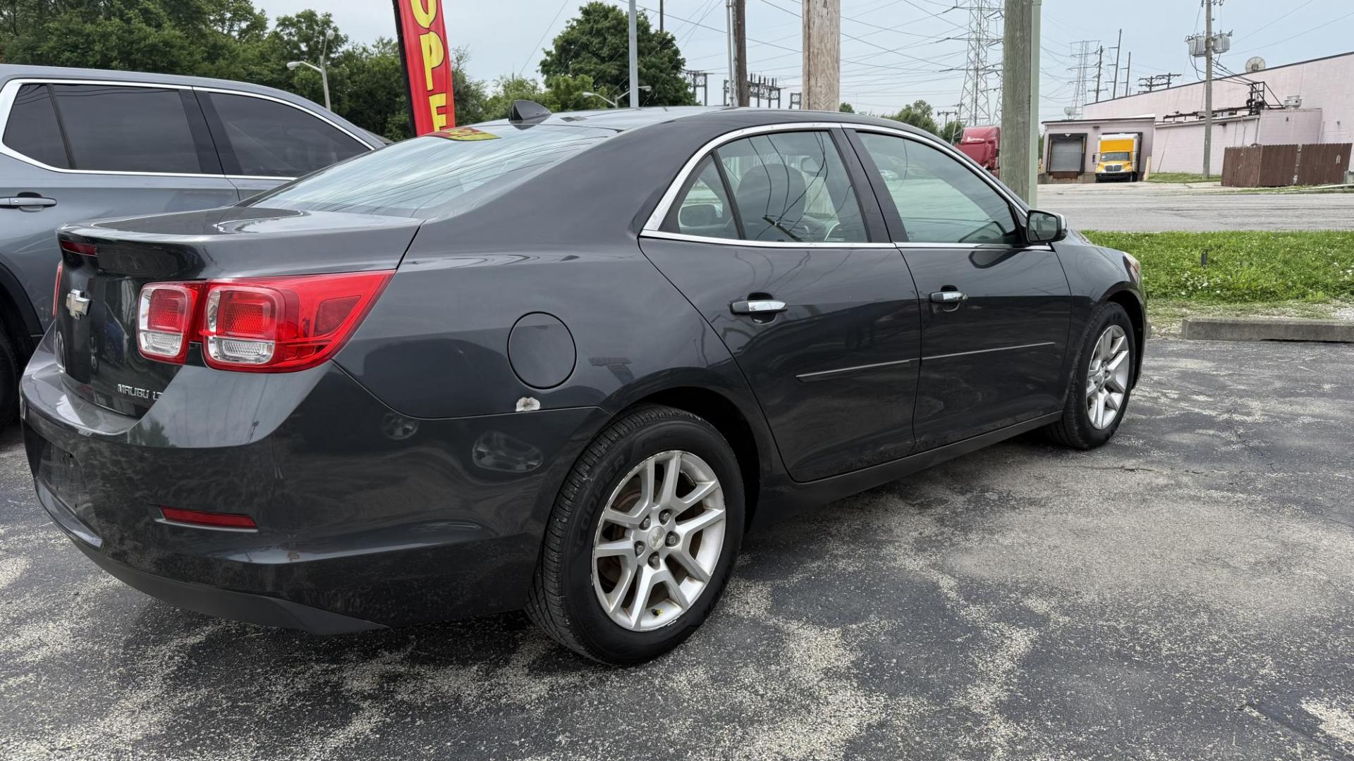 2014 GRAY /BLACK Chevrolet Malibu 1LT (1G11C5SL9EF) with an 2.5L L4 DOHC 16V engine, 6-Speed Automatic transmission, located at 2710A Westlane Rd., Indianapolis, IN, 46268, (317) 291-2000, 39.885670, -86.208160 - Photo#5