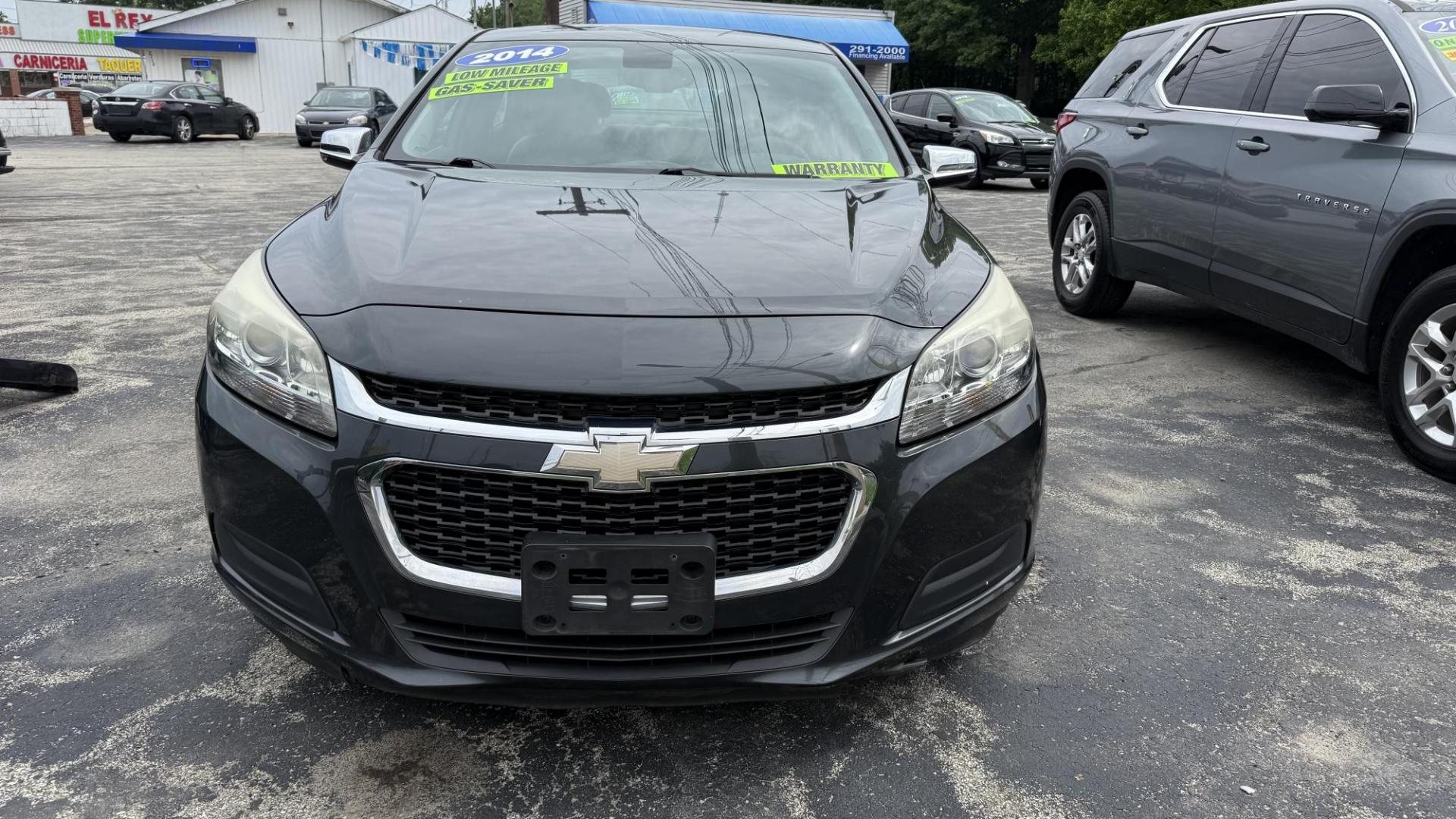 2014 GRAY /BLACK Chevrolet Malibu 1LT (1G11C5SL9EF) with an 2.5L L4 DOHC 16V engine, 6-Speed Automatic transmission, located at 2710A Westlane Rd., Indianapolis, IN, 46268, (317) 291-2000, 39.885670, -86.208160 - Photo#2