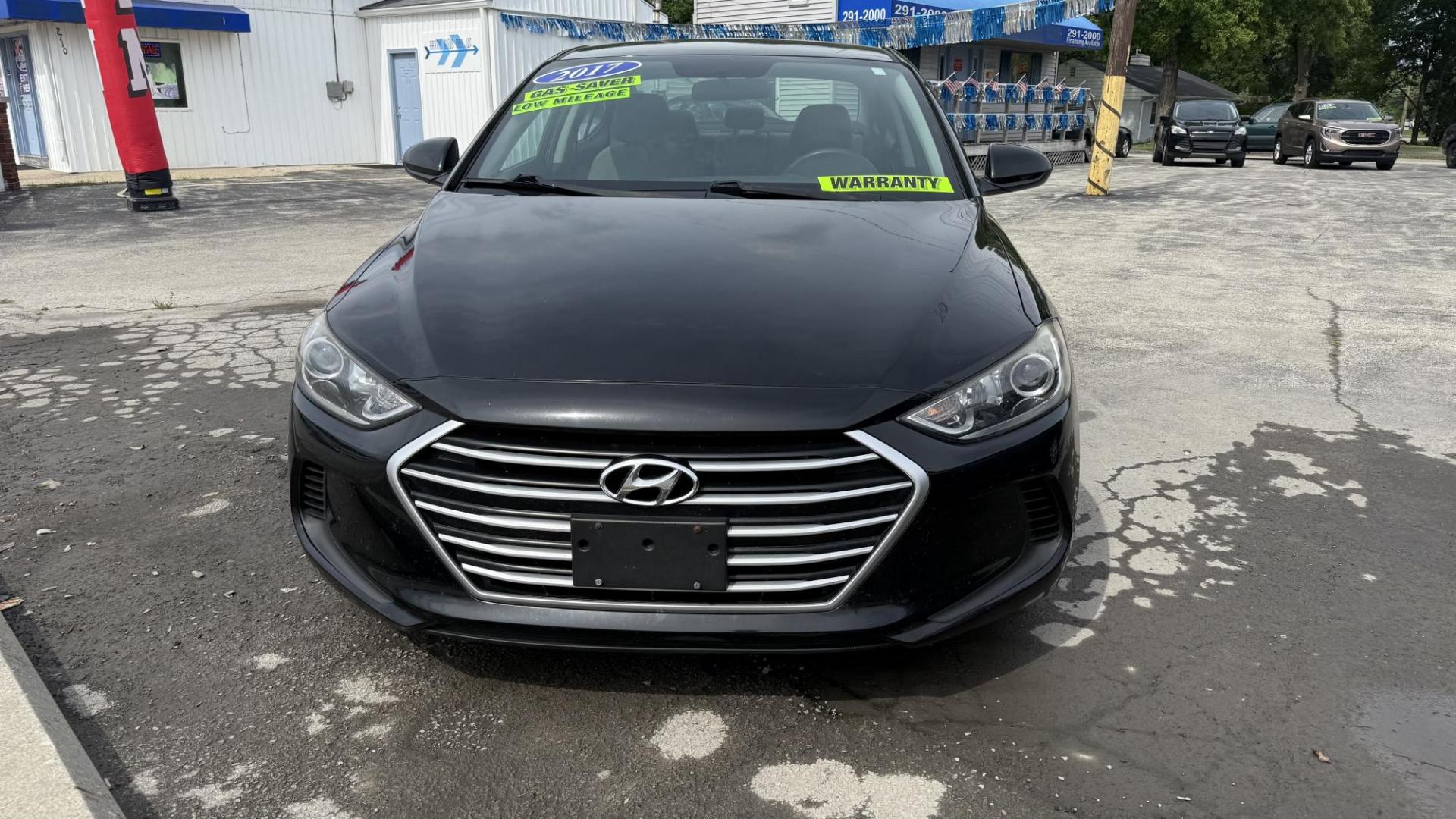 2017 BLACK /GRAY/BLACK Hyundai Elantra Limited (5NPD84LF3HH) with an 1.8L L4 DOHC 16V engine, 6A transmission, located at 2710A Westlane Rd., Indianapolis, IN, 46268, (317) 291-2000, 39.885670, -86.208160 - Photo#1