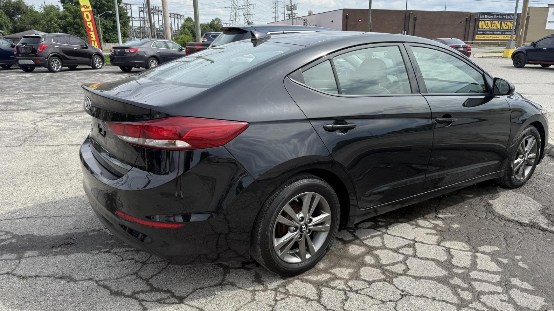 2017 BLACK /GRAY/BLACK Hyundai Elantra Limited (5NPD84LF3HH) with an 1.8L L4 DOHC 16V engine, 6A transmission, located at 2710A Westlane Rd., Indianapolis, IN, 46268, (317) 291-2000, 39.885670, -86.208160 - Photo#5