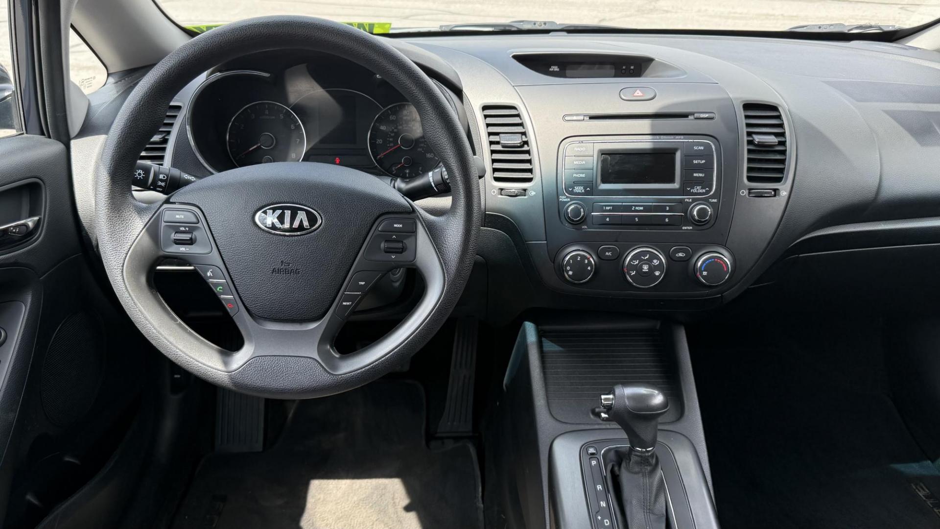 2016 /BLACK Kia Forte LX w/Popular Package (KNAFK4A62G5) with an 1.8L L4 DOHC 16V engine, 6-Speed Automatic transmission, located at 2710A Westlane Rd., Indianapolis, IN, 46268, (317) 291-2000, 39.885670, -86.208160 - Photo#6