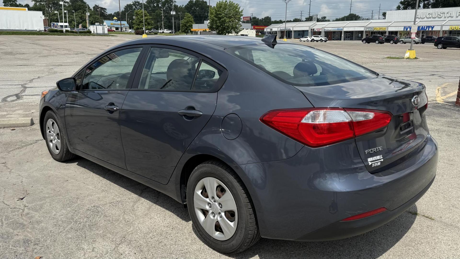 2016 /BLACK Kia Forte LX w/Popular Package (KNAFK4A62G5) with an 1.8L L4 DOHC 16V engine, 6-Speed Automatic transmission, located at 2710A Westlane Rd., Indianapolis, IN, 46268, (317) 291-2000, 39.885670, -86.208160 - Photo#3