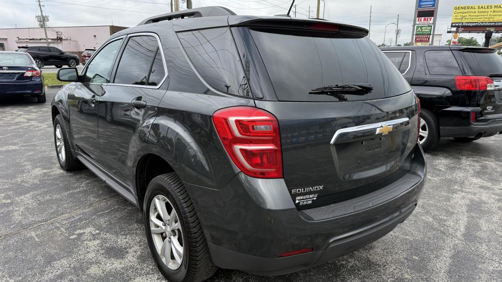 2017 BLACK /BLACK Chevrolet Equinox LT 2WD (2GNALCEK6H6) with an 2.4L L4 DOHC 16V FFV engine, 6A transmission, located at 2710A Westlane Rd., Indianapolis, IN, 46268, (317) 291-2000, 39.885670, -86.208160 - Photo#4