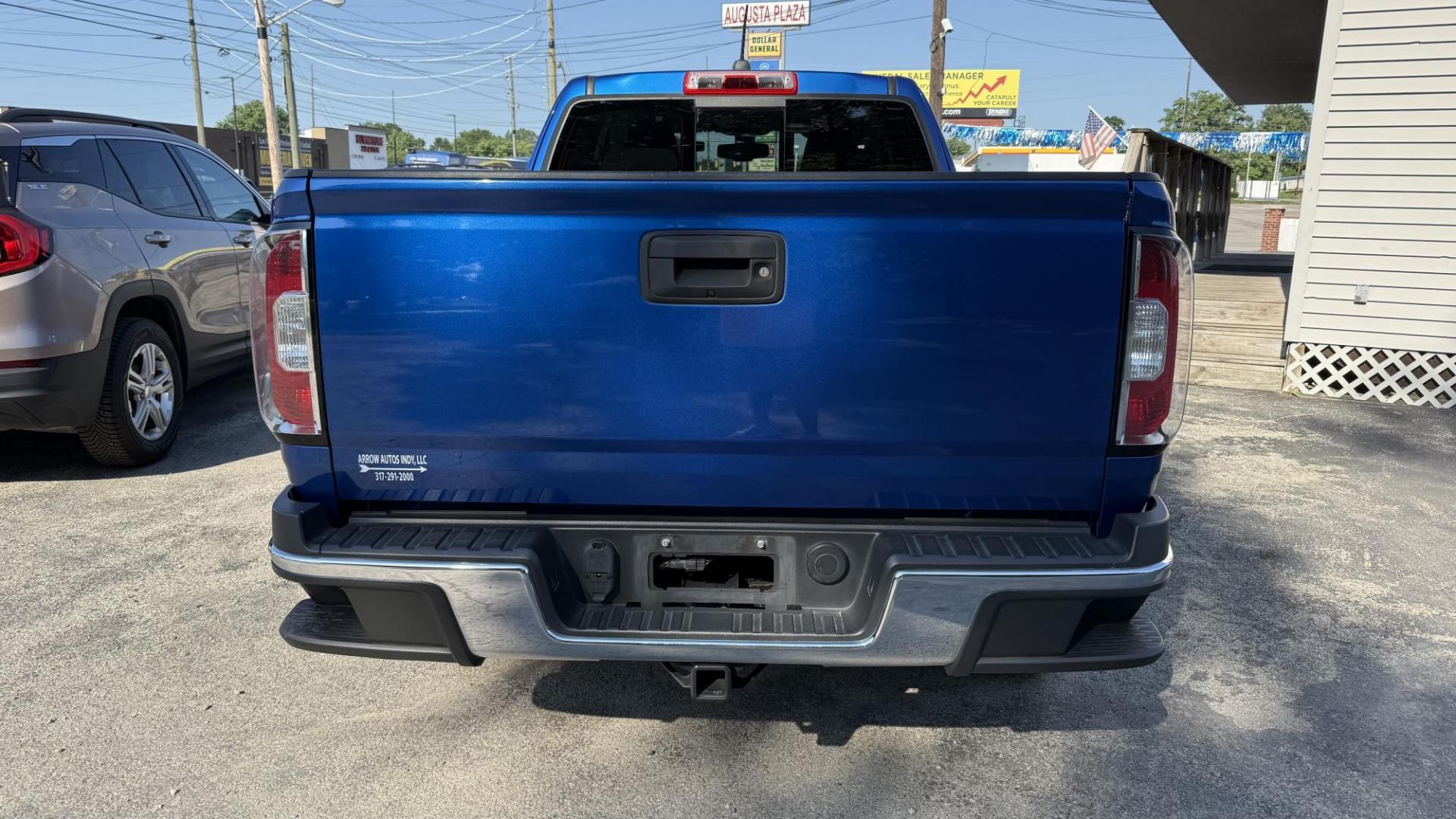 2018 BLUE /GRAY GMC Canyon SLE Ext. Cab 4WD (1GTH6CEN4J1) with an 3.6L V6 DOHC 24V engine, 6A transmission, located at 2710A Westlane Rd., Indianapolis, IN, 46268, (317) 291-2000, 39.885670, -86.208160 - Photo#9