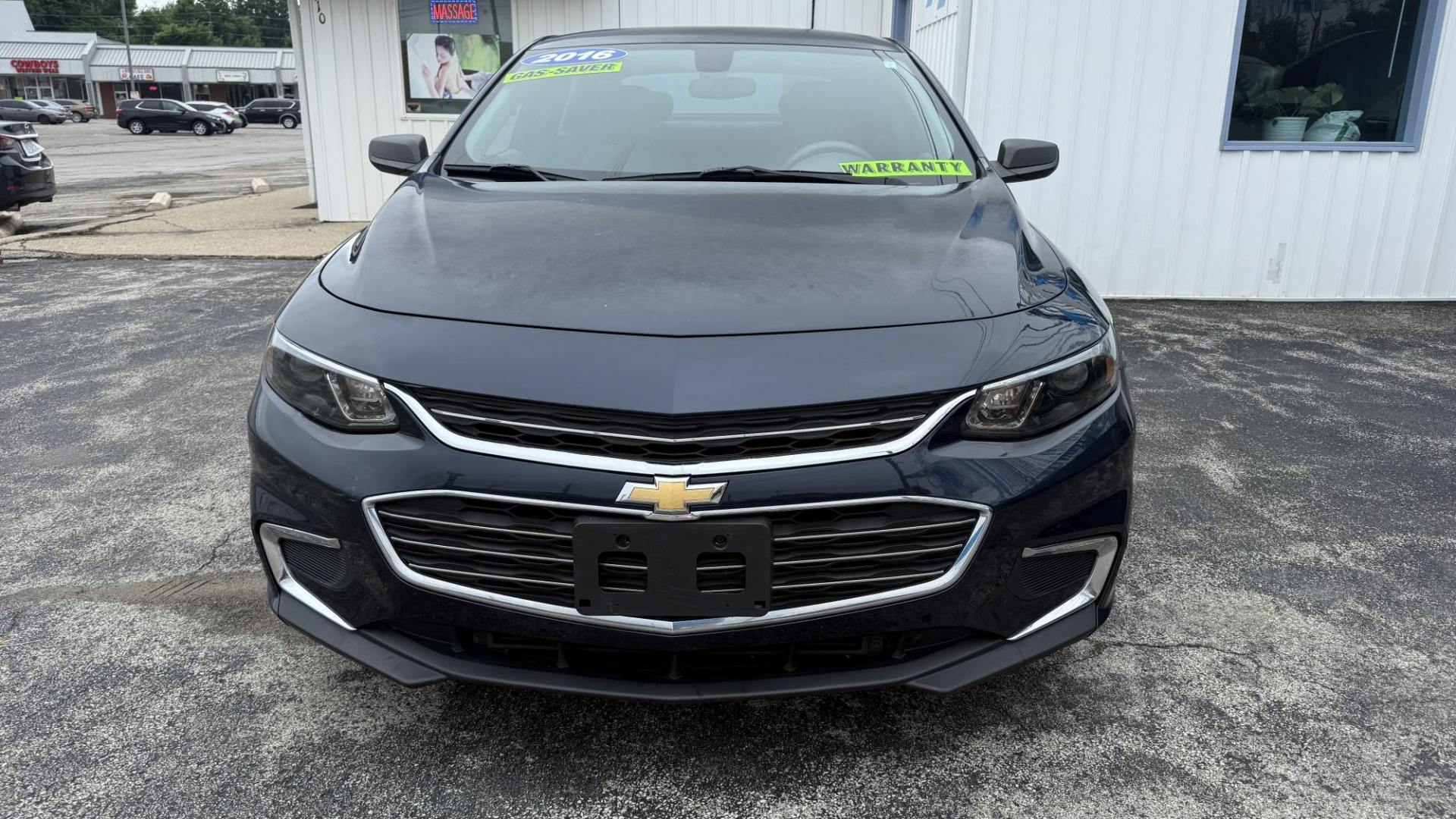 2016 BLUE /GRAY Chevrolet Malibu LS (1G1ZB5ST3GF) with an 1.5L L4 DOHC 16V engine, 6A transmission, located at 2710A Westlane Rd., Indianapolis, IN, 46268, (317) 291-2000, 39.885670, -86.208160 - Photo#1