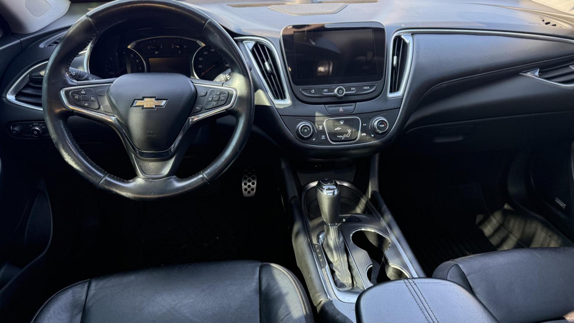 2016 BLACK /BLACK Chevrolet Malibu 1LT (1G1ZE5ST8GF) with an 1.5L L4 DOHC 16V engine, 6A transmission, located at 2710A Westlane Rd., Indianapolis, IN, 46268, (317) 291-2000, 39.885670, -86.208160 - Photo#3