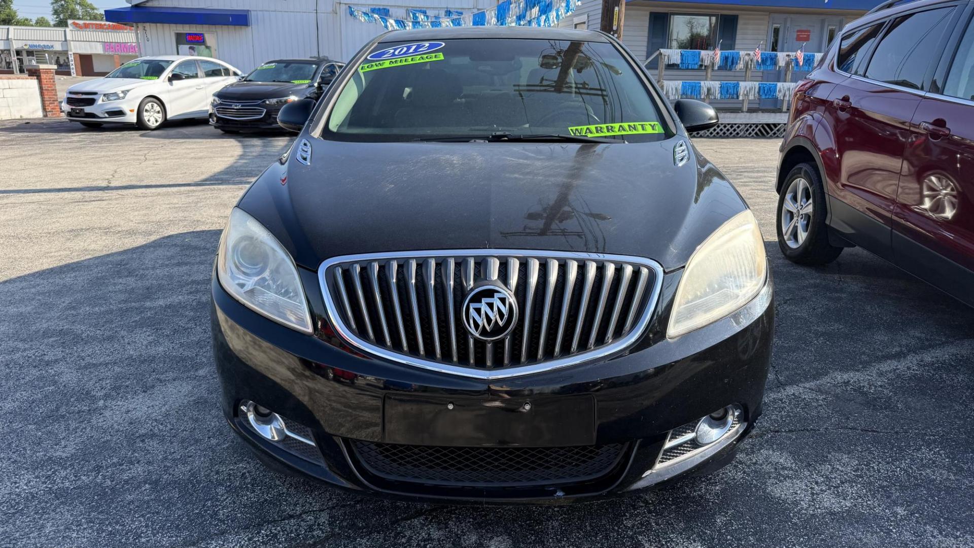 2012 BLACK /BEIGE Buick Verano Convenience (1G4PR5SK3C4) with an 2.4L L4 DOHC 16V FFV engine, 6-Speed Automatic transmission, located at 2710A Westlane Rd., Indianapolis, IN, 46268, (317) 291-2000, 39.885670, -86.208160 - Photo#2