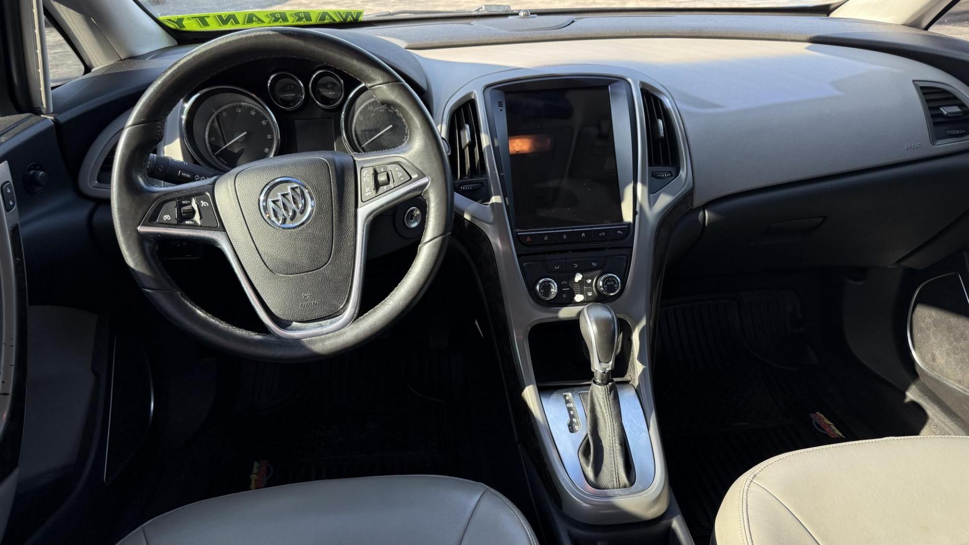 2012 BLACK /BEIGE Buick Verano Convenience (1G4PR5SK3C4) with an 2.4L L4 DOHC 16V FFV engine, 6-Speed Automatic transmission, located at 2710A Westlane Rd., Indianapolis, IN, 46268, (317) 291-2000, 39.885670, -86.208160 - Photo#3