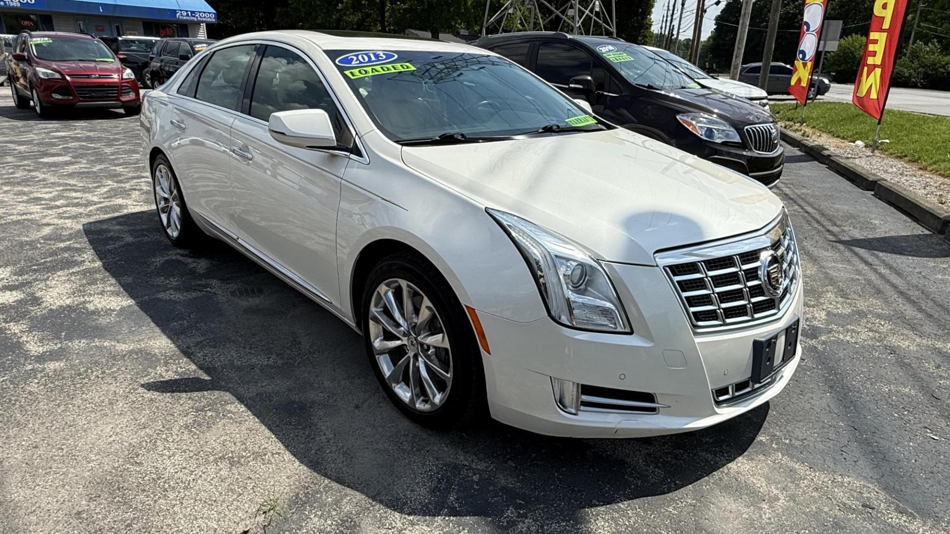 2013 CREAM /CREAM Cadillac XTS Premium (2G61S5S36D9) with an 3.6L V6 DOHC 24V engine, 6-Speed Automatic transmission, located at 2710A Westlane Rd., Indianapolis, IN, 46268, (317) 291-2000, 39.885670, -86.208160 - Photo#1