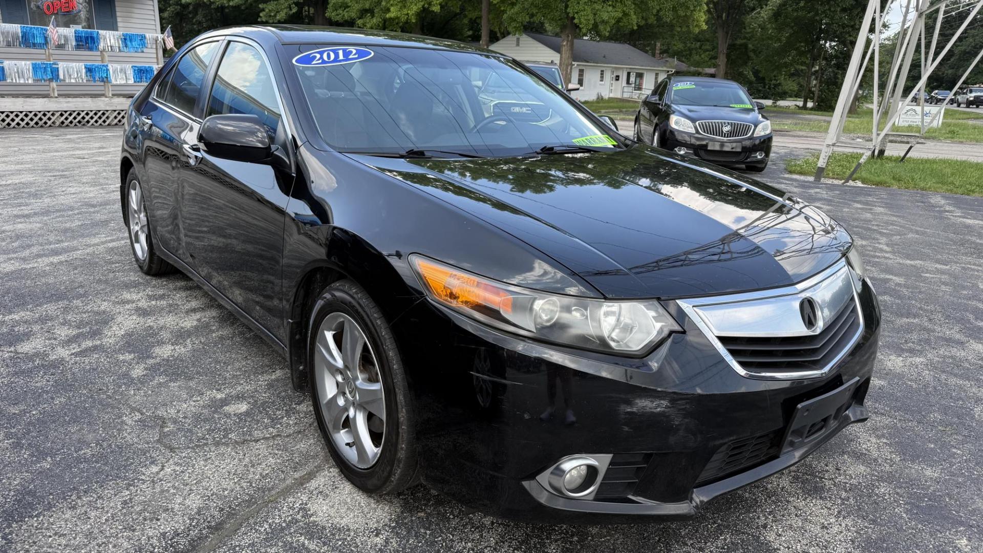 2012 BLACK /BLACK Acura TSX 5-Speed AT (JH4CU2F46CC) with an 2.4L L4 DOHC 16V engine, 5-Speed Automatic transmission, located at 2710A Westlane Rd., Indianapolis, IN, 46268, (317) 291-2000, 39.885670, -86.208160 - Photo#0
