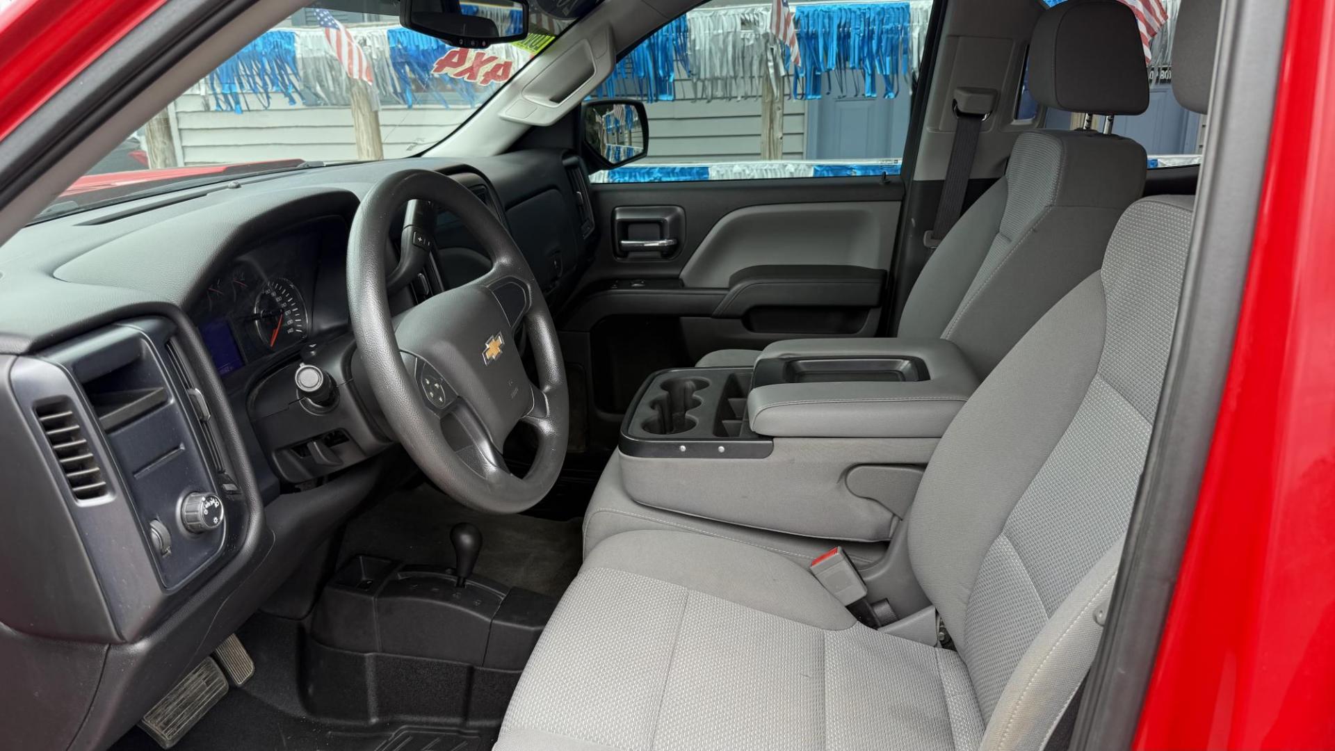 2017 RED /GRAY Chevrolet Silverado 1500 Work Truck Double Cab 4WD (1GCVKPEC8HZ) with an 5.3L V8 OHV 16V engine, 6A transmission, located at 2710A Westlane Rd., Indianapolis, IN, 46268, (317) 291-2000, 39.885670, -86.208160 - Photo#7