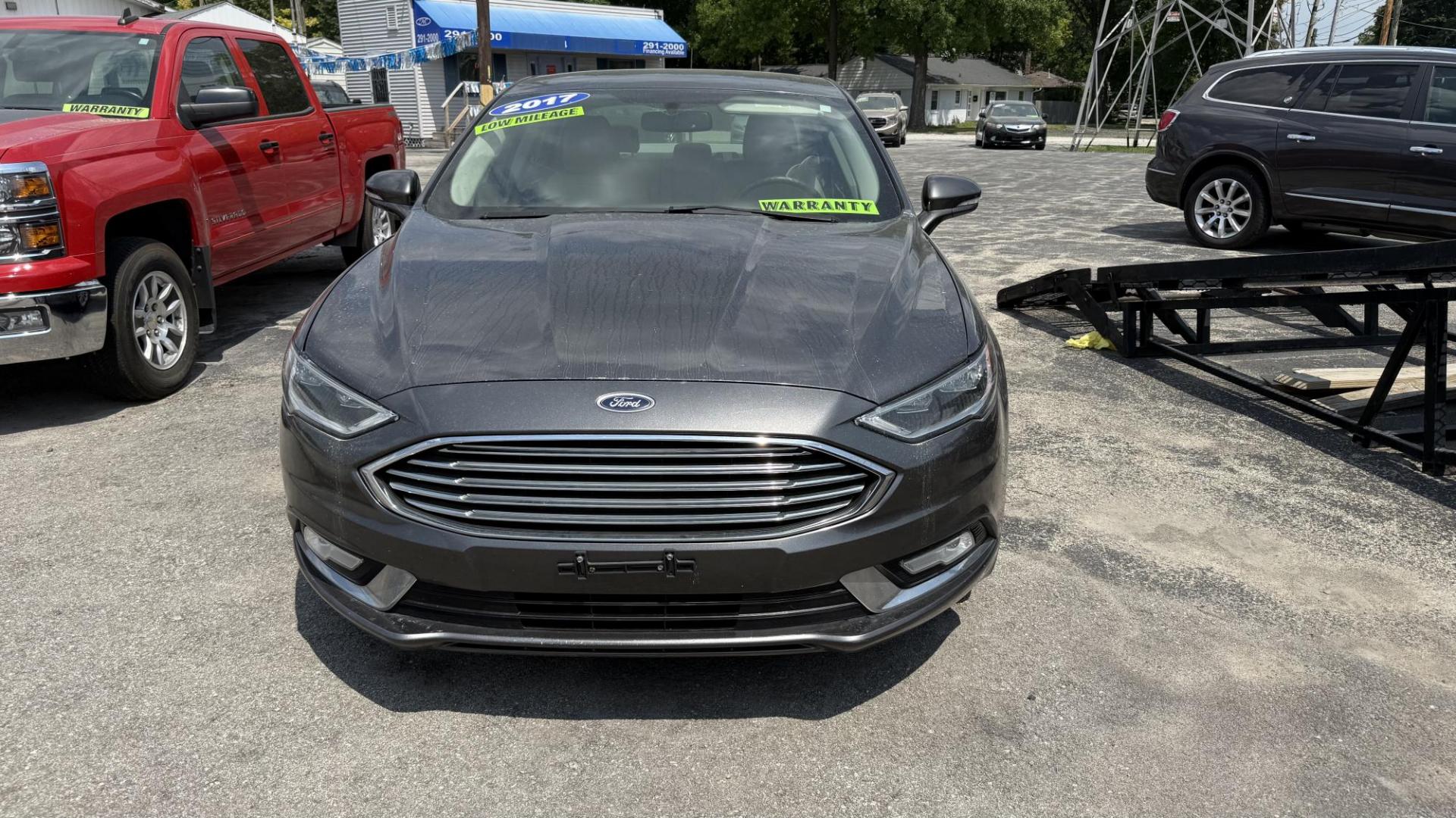 2017 GRAY /TAN Ford Fusion SE (3FA6P0HD8HR) with an 1.5L L4 DOHC 16V engine, 6A transmission, located at 2710A Westlane Rd., Indianapolis, IN, 46268, (317) 291-2000, 39.885670, -86.208160 - Photo#2