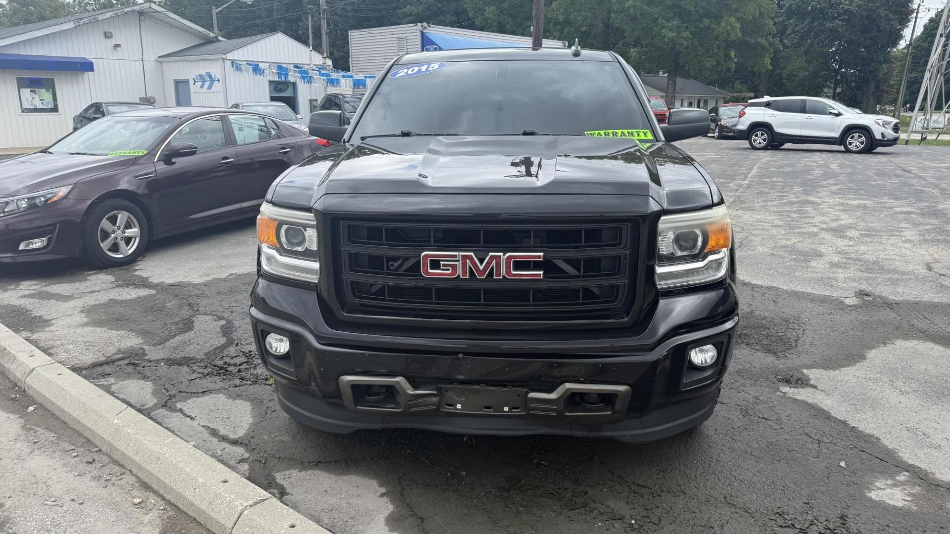 2015 BLACK /BLACK GMC Sierra 1500 Base Double Cab 4WD (1GTV2TEH3FZ) with an 4.3L V6 OHV 12V engine, 6-Speed Automatic transmission, located at 2710A Westlane Rd., Indianapolis, IN, 46268, (317) 291-2000, 39.885670, -86.208160 - Photo#2