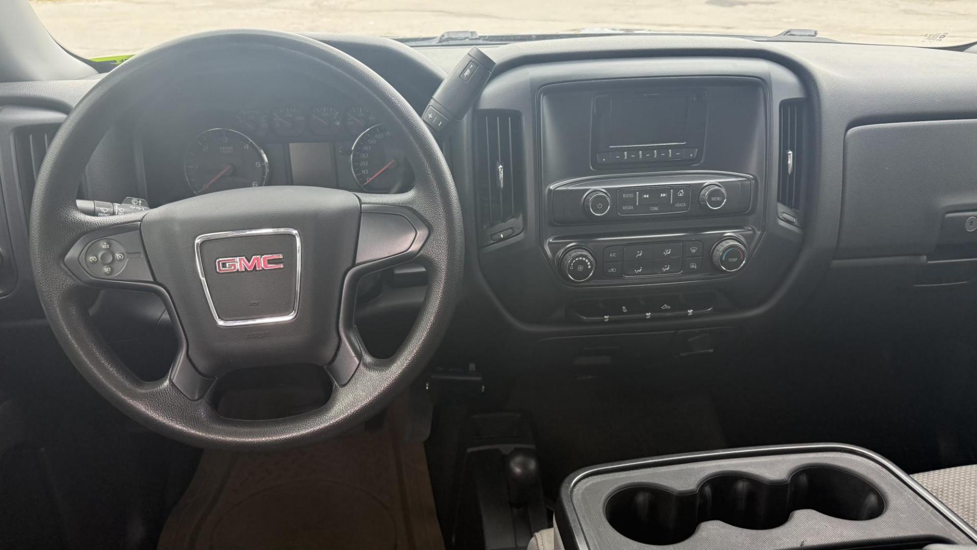 2015 BLACK /BLACK GMC Sierra 1500 Base Double Cab 4WD (1GTV2TEH3FZ) with an 4.3L V6 OHV 12V engine, 6-Speed Automatic transmission, located at 2710A Westlane Rd., Indianapolis, IN, 46268, (317) 291-2000, 39.885670, -86.208160 - Photo#4