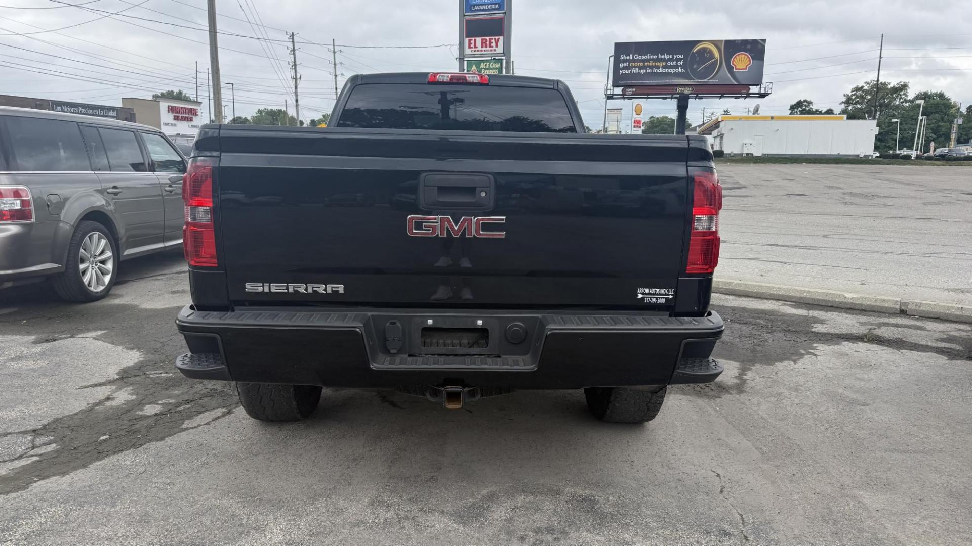 2015 BLACK /BLACK GMC Sierra 1500 Base Double Cab 4WD (1GTV2TEH3FZ) with an 4.3L V6 OHV 12V engine, 6-Speed Automatic transmission, located at 2710A Westlane Rd., Indianapolis, IN, 46268, (317) 291-2000, 39.885670, -86.208160 - Photo#6