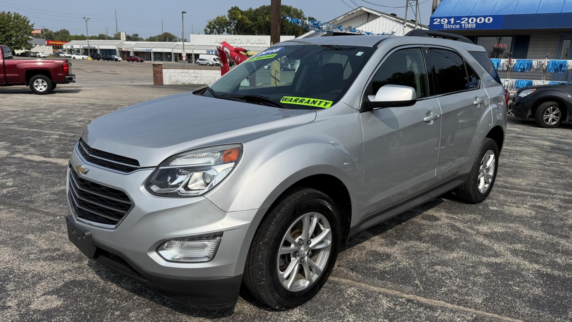 2016 SILVER /GRAY Chevrolet Equinox LT 2WD (2GNALCEK5G1) with an 2.4L L4 DOHC 16V FFV engine, 6A transmission, located at 2710A Westlane Rd., Indianapolis, IN, 46268, (317) 291-2000, 39.885670, -86.208160 - Photo#1