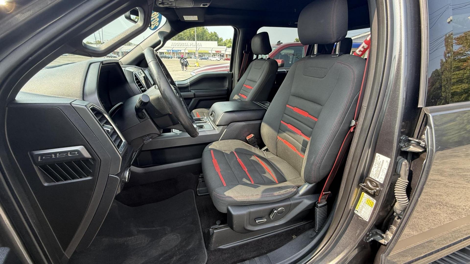 2016 DARK GRAY /GRAY/RED Ford F-150 XLT SuperCrew 6.5-ft. Bed 4WD (1FTEW1EP9GF) with an 2.7L V6 DOHC 24V engine, 6A transmission, located at 2710A Westlane Rd., Indianapolis, IN, 46268, (317) 291-2000, 39.885670, -86.208160 - Photo#4