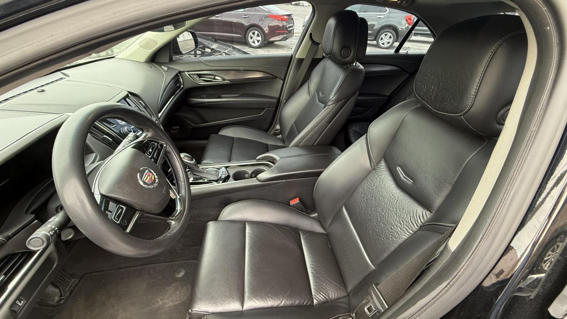 2014 BLACK /BLACK Cadillac ATS 2.0L Base RWD (1G6AA5RX2E0) with an 2.0L L4 DOHC 16V engine, 6-Speed Automatic transmission, located at 2710A Westlane Rd., Indianapolis, IN, 46268, (317) 291-2000, 39.885670, -86.208160 - Photo#7