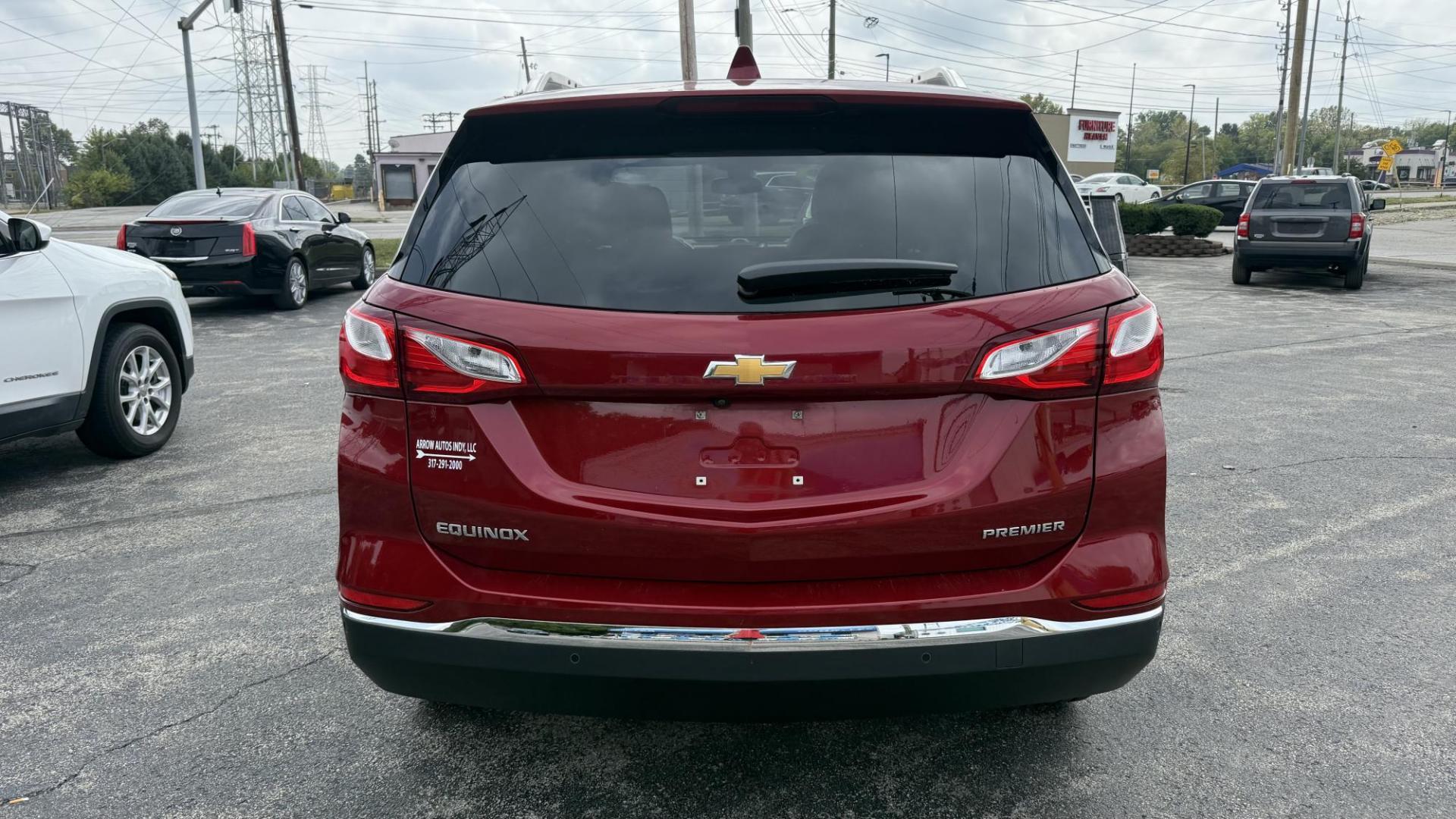 2020 RED /GRAY/BLACK Chevrolet Equinox Premier 1.5 2WD (3GNAXNEV4LS) with an 1.5L L4 DIR DOHC 16V TURBO engine, 6A transmission, located at 2710A Westlane Rd., Indianapolis, IN, 46268, (317) 291-2000, 39.885670, -86.208160 - Photo#4