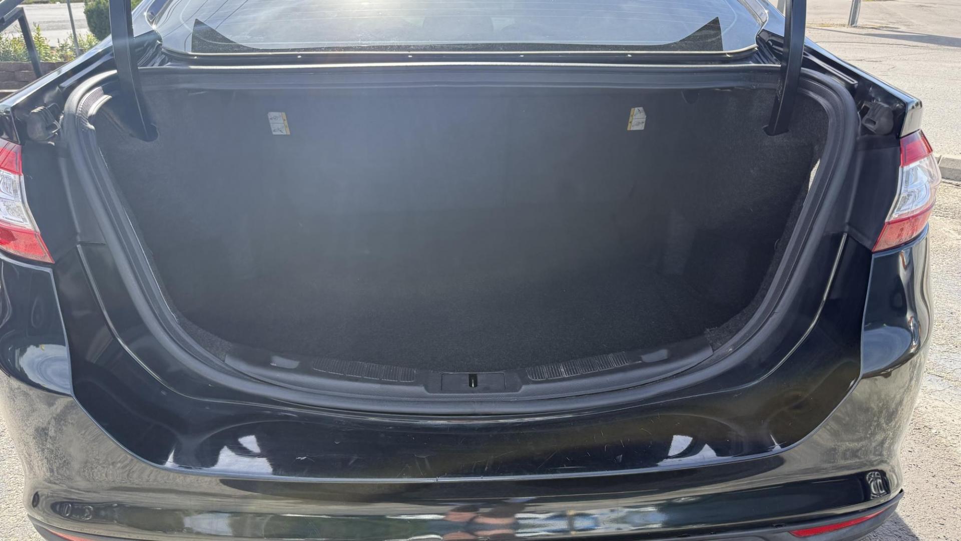 2014 BLACK Ford Fusion S (3FA6P0G72ER) with an 2.5L L4 DOHC 16V engine, 6A transmission, located at 2710A Westlane Rd., Indianapolis, IN, 46268, (317) 291-2000, 39.885670, -86.208160 - Photo#7